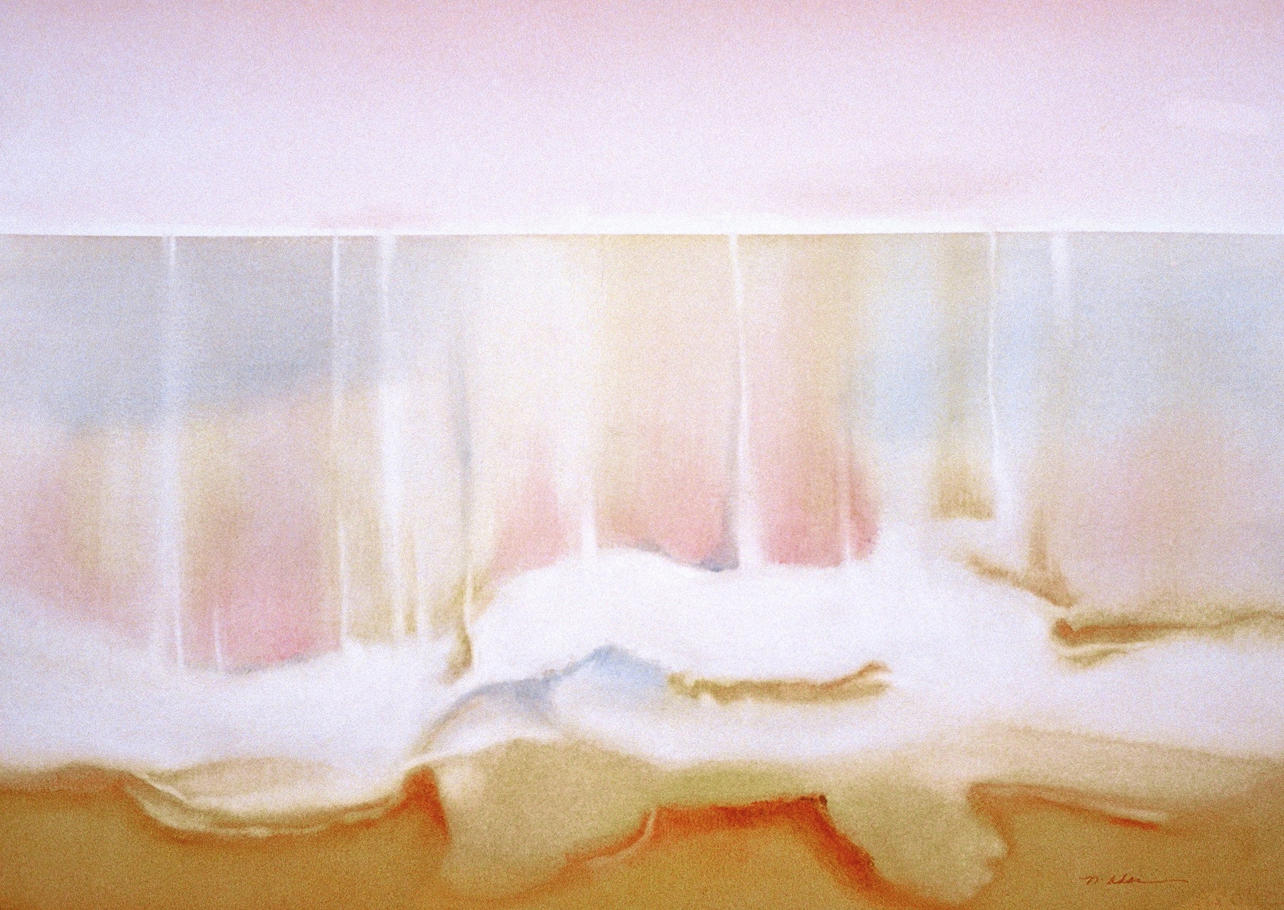 "Slow Tide", watercolor on d'Arches paper, 21x29-inches, 1980 (Collector)