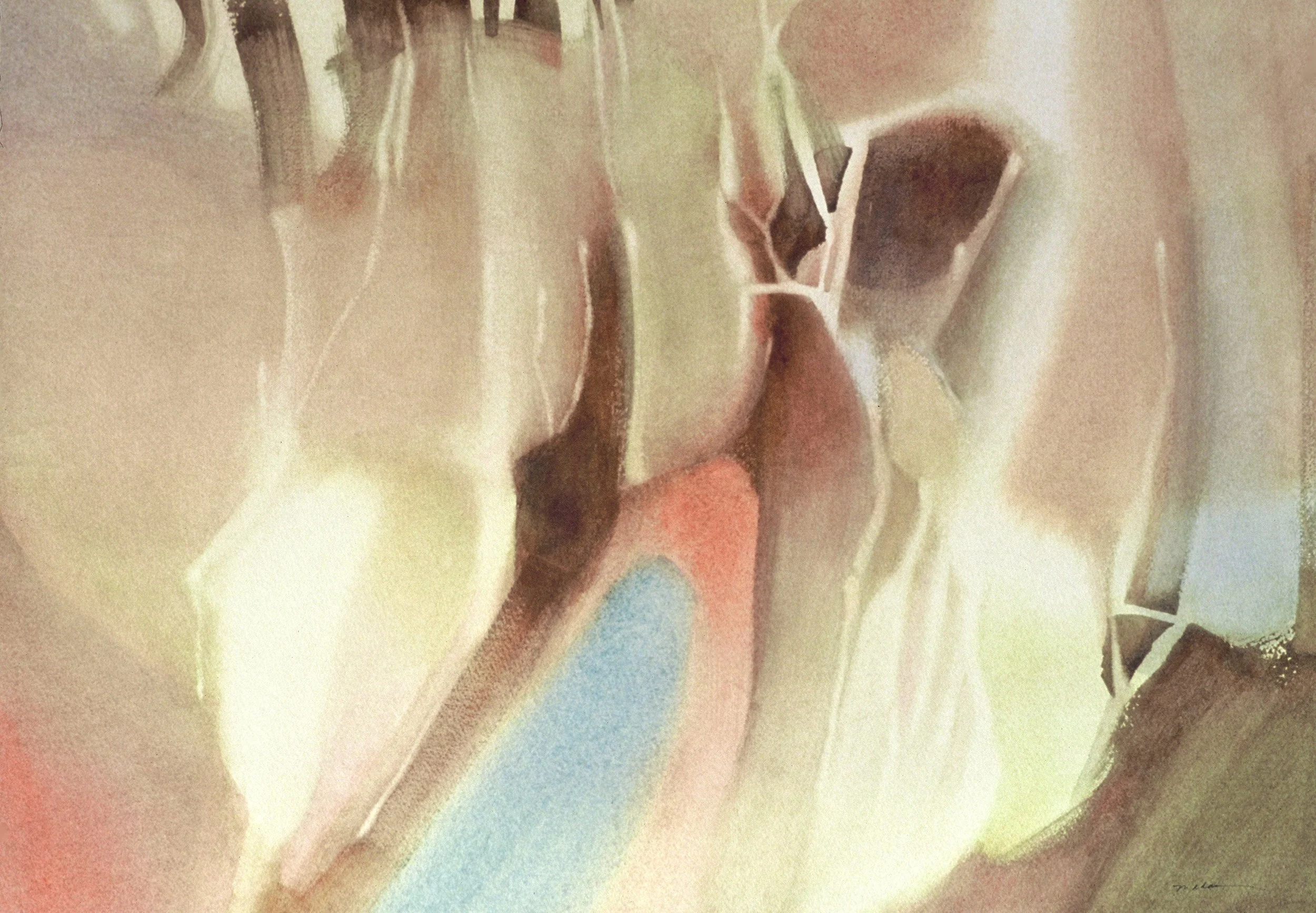  "Marsh Grasses II", watercolor on d'Arches paper, 21x29-inches, 1978 (Collector)