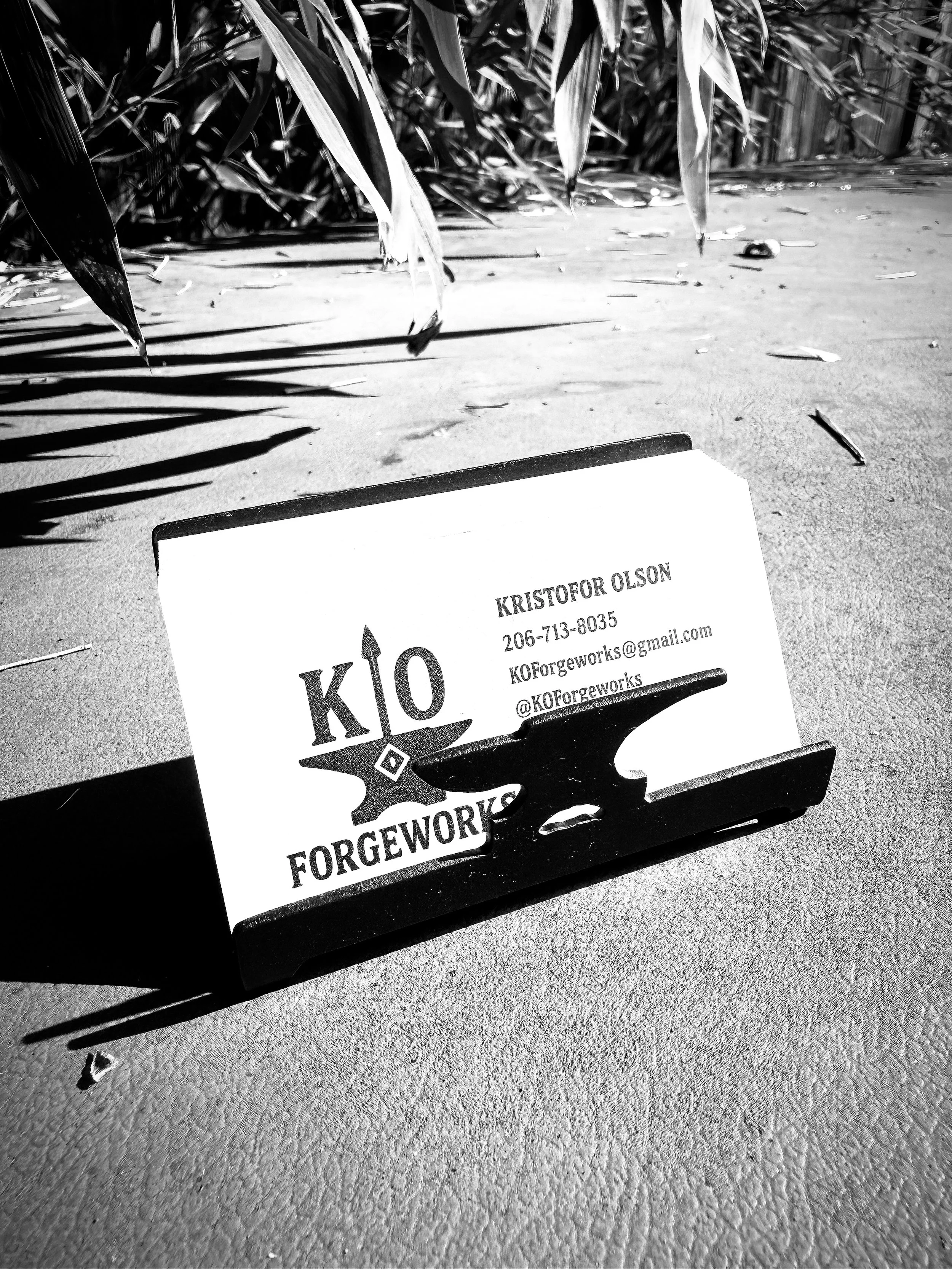 Business card holder.