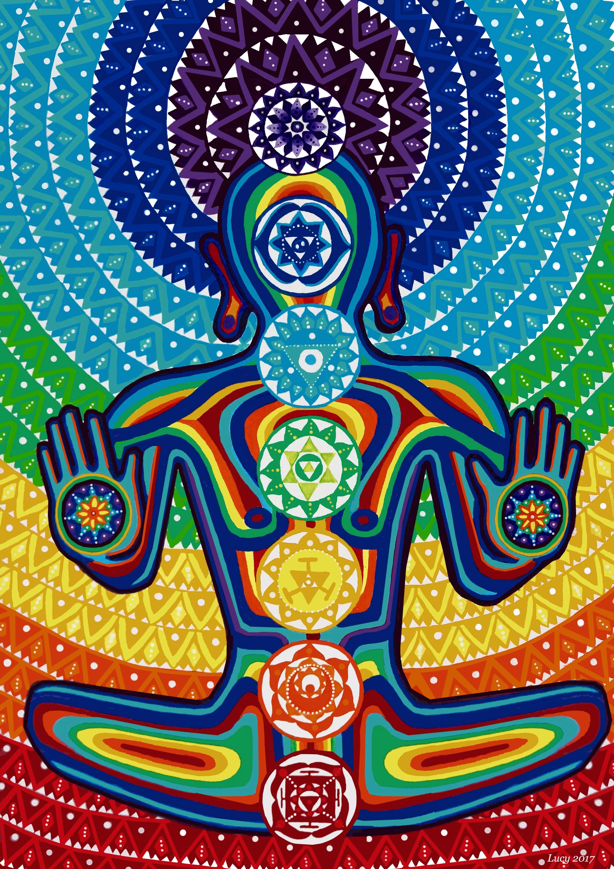 Chakra Energy Print