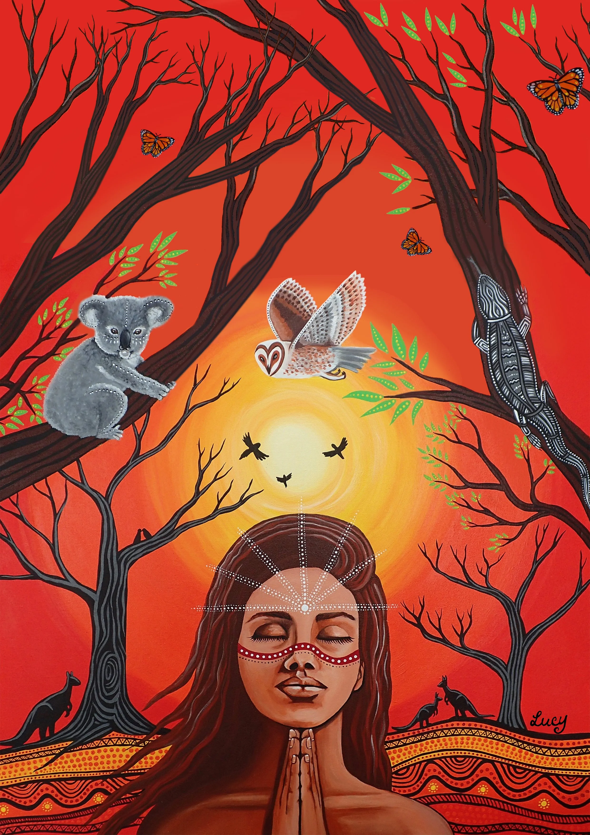 Australian Bushfire Print