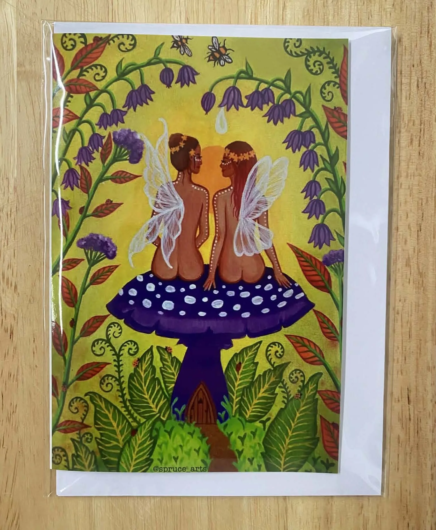 Mushroom Fairies Card