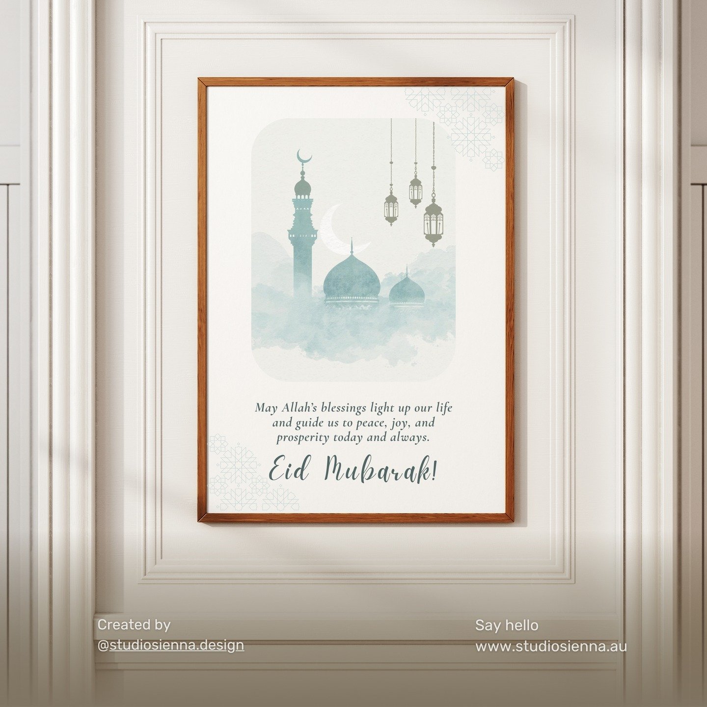 May Allah&rsquo;s blessings light up our life and guide us to peace, joy, and prosperity today and always.

Warmest wishes from Arafat &amp; Tanjina
&mdash; Studio Sienna