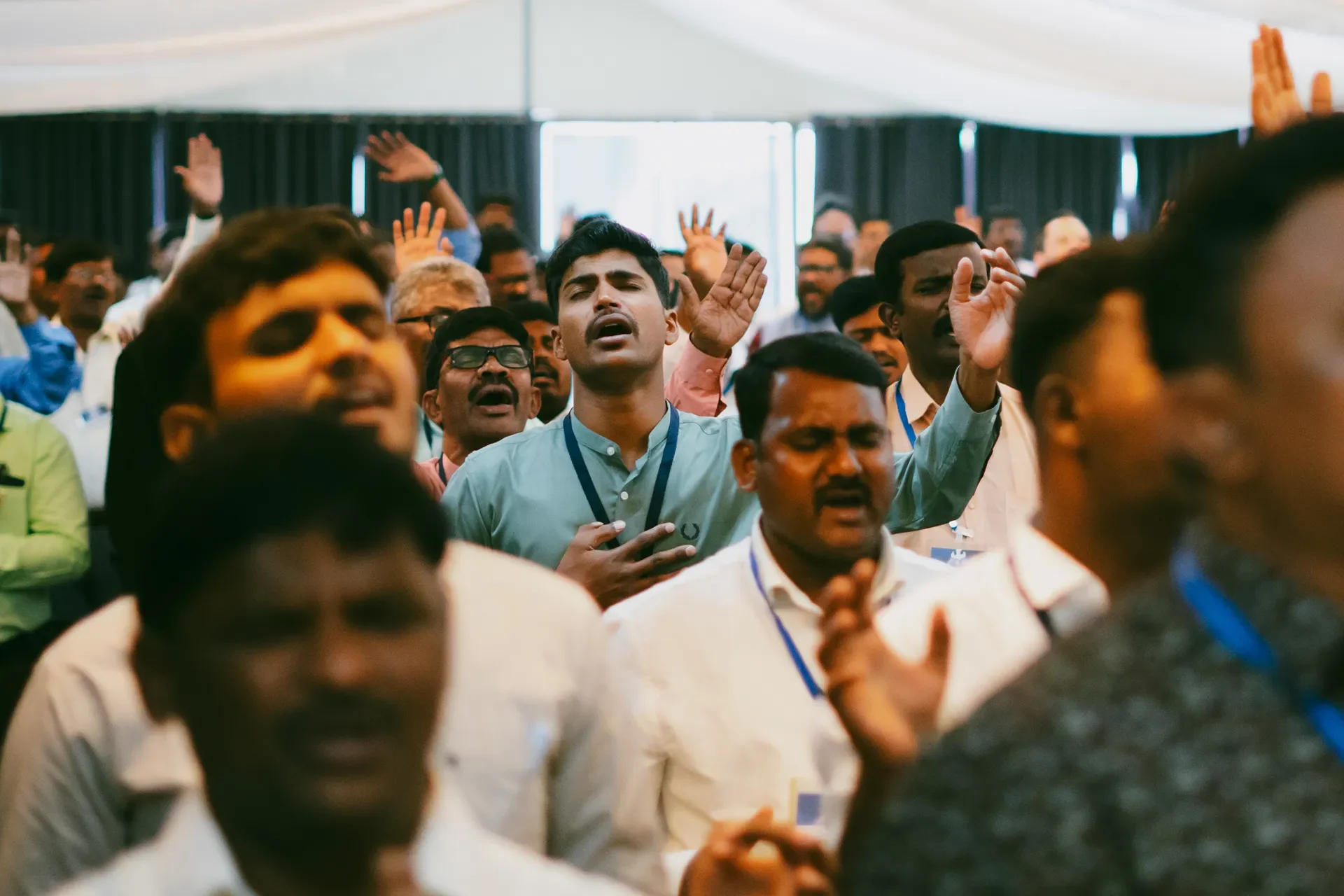 Men at a pastors conference