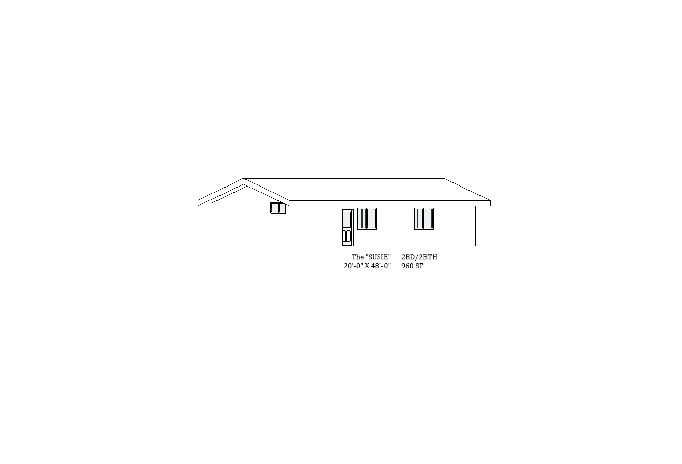 The "SUSIE" 2BD/2BTH