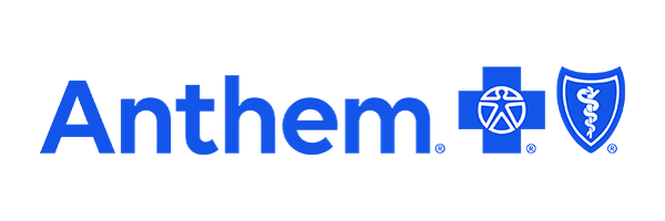 Anthem Blue Cross Blue Shield logo with text and symbols.