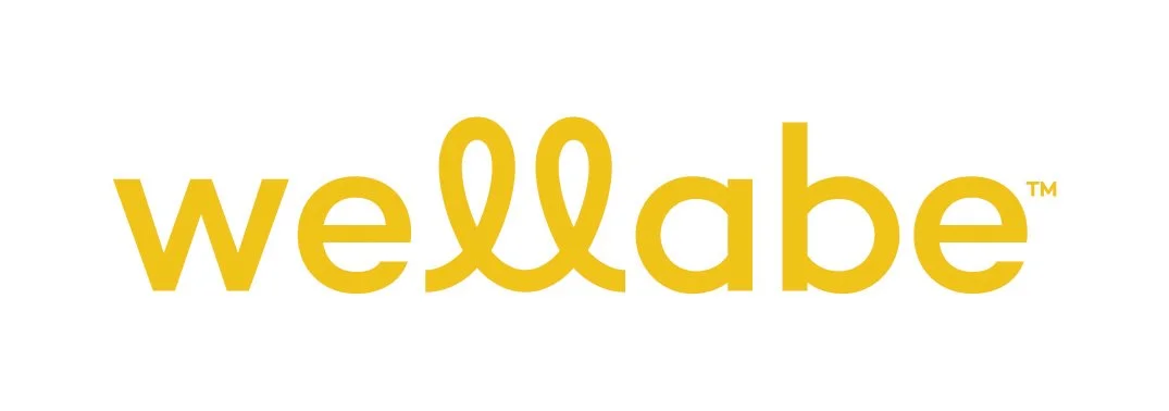 Yellow text spelling 'wellla' with stylized double 'l' letters on a white background.