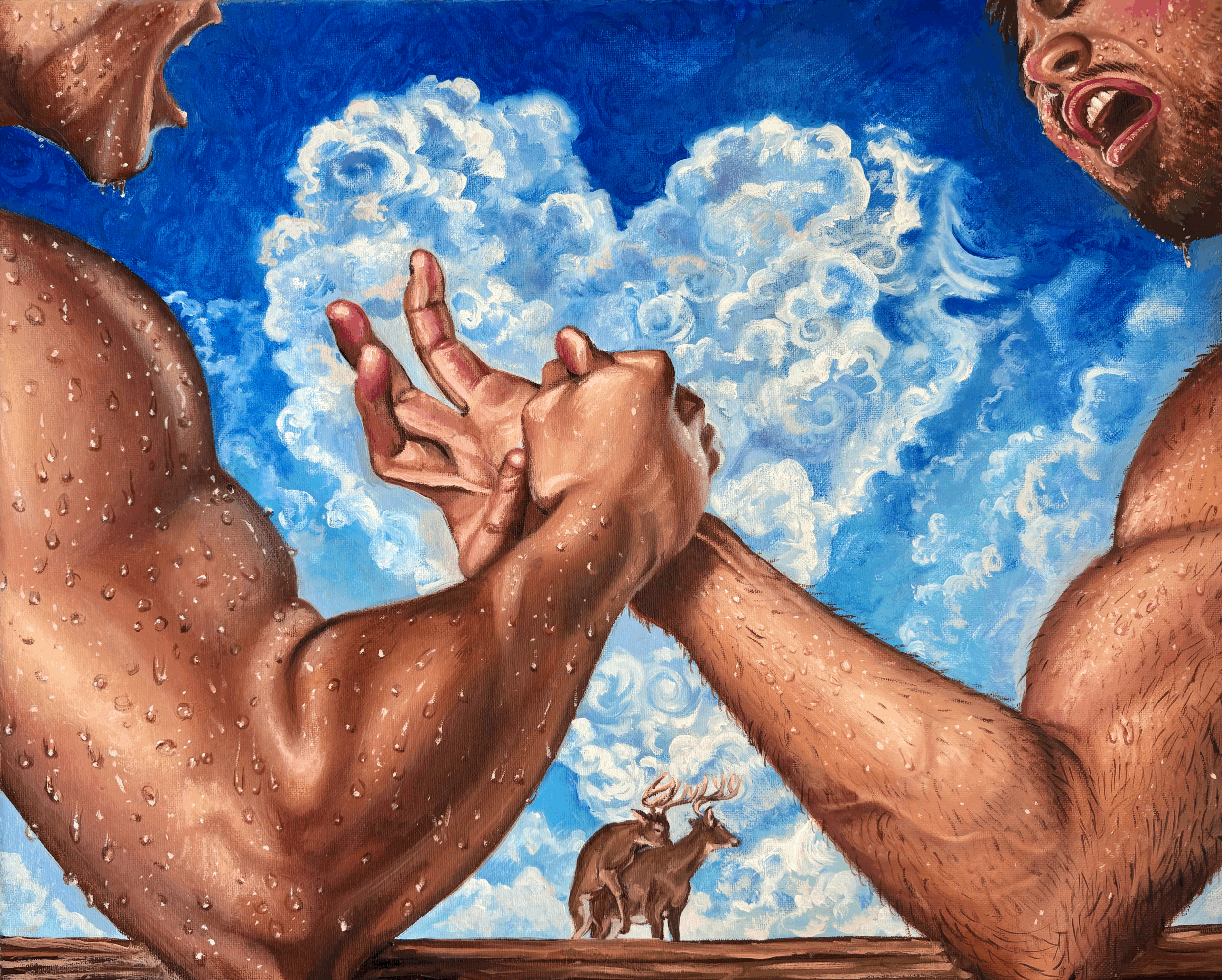 Couple Of Stags Original