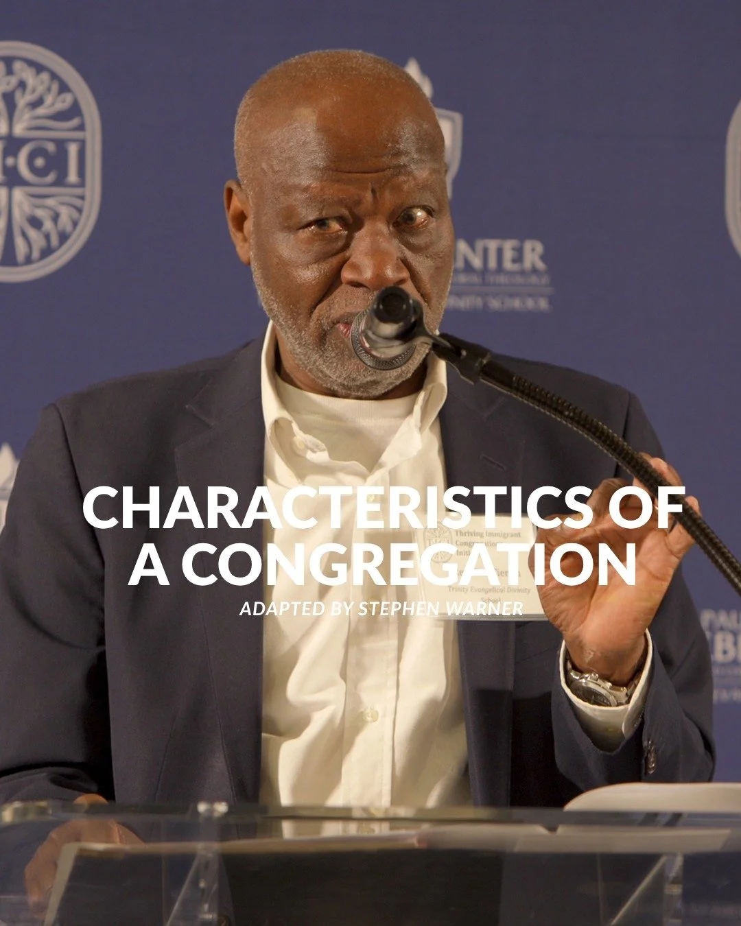 Dr. Tite Tienou highlighted these characteristics as written by Stephen Warner because he sees how self-awareness and identification of one&rsquo;s stance as someone in lay leadership, or in pastoral role would shed light in seeing why immigrants con