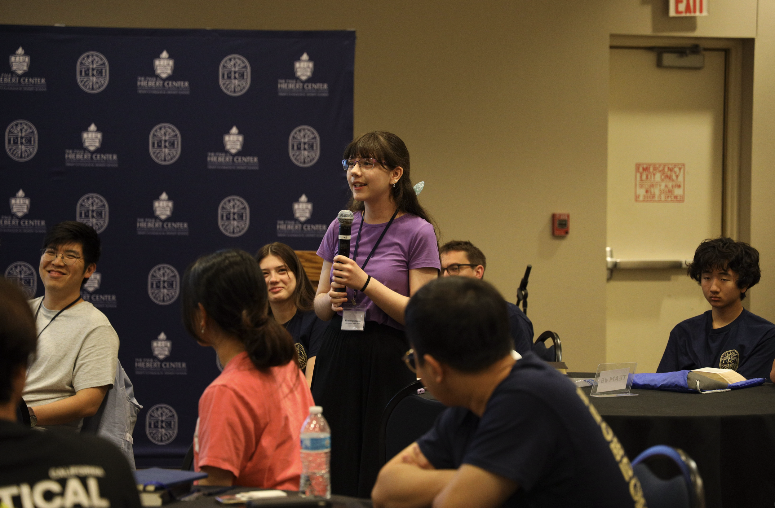 Girl with microphone