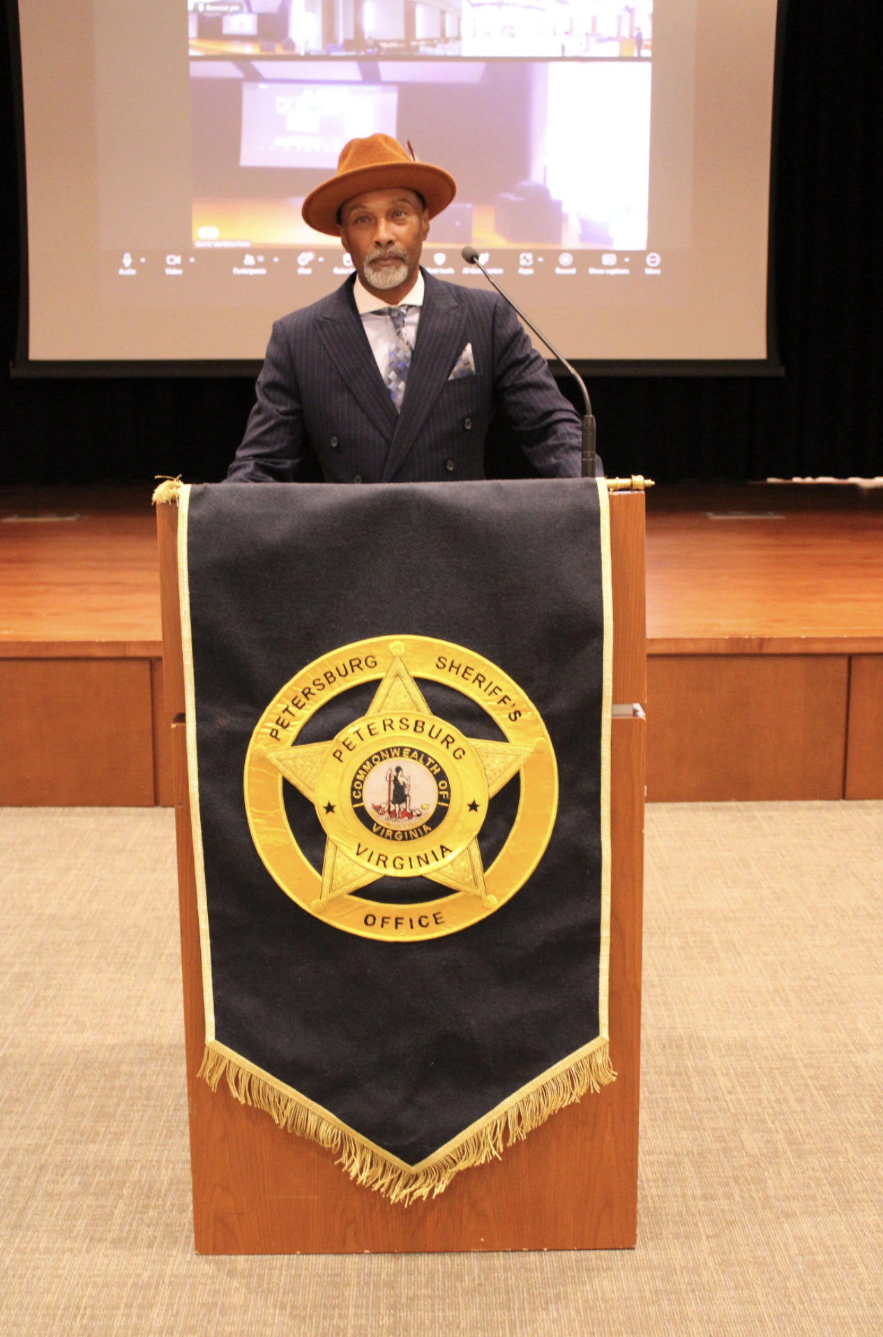 Gerald Prince Miller speaks at 
Petersburg Sheriff’s Office 15th Annual Re-entry Forum