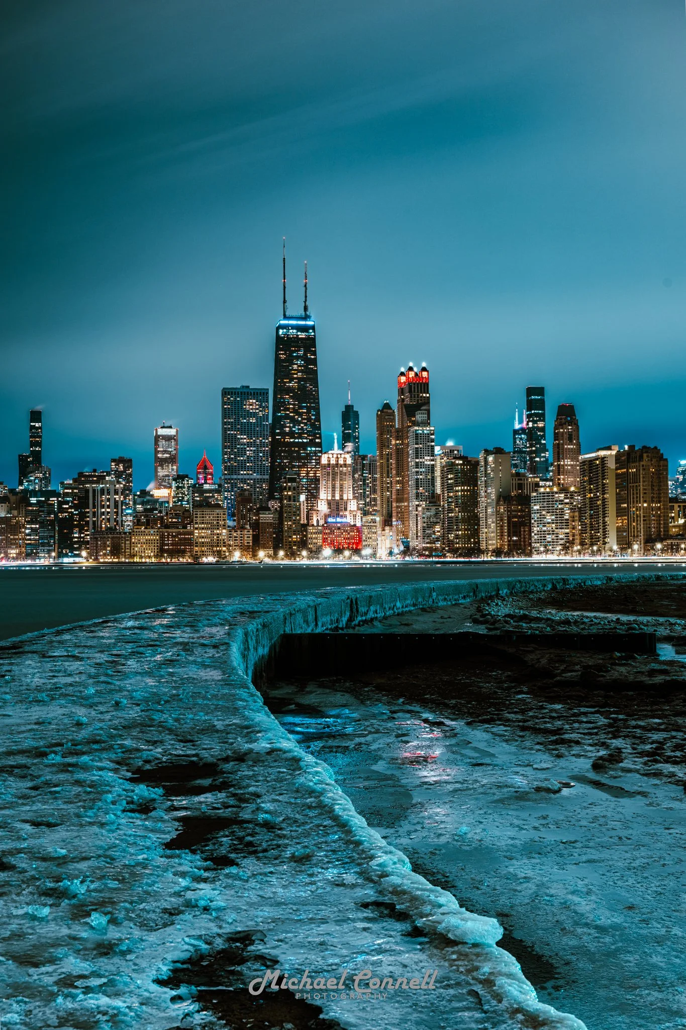 Frozen Chicago Skyline - February Freeze