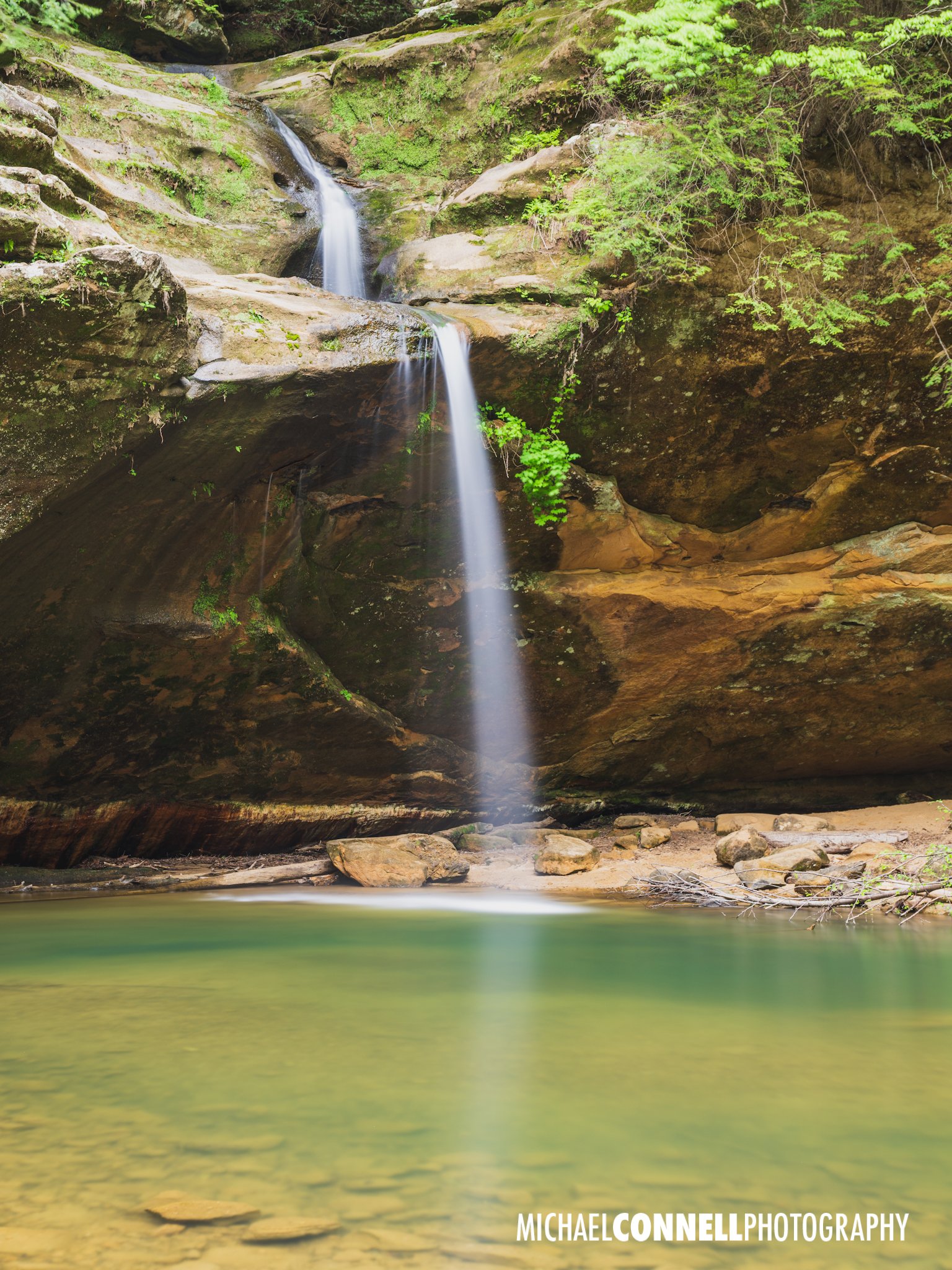Old Man’s Cave Lower Fall, Hocking Hills State Park, Ohio