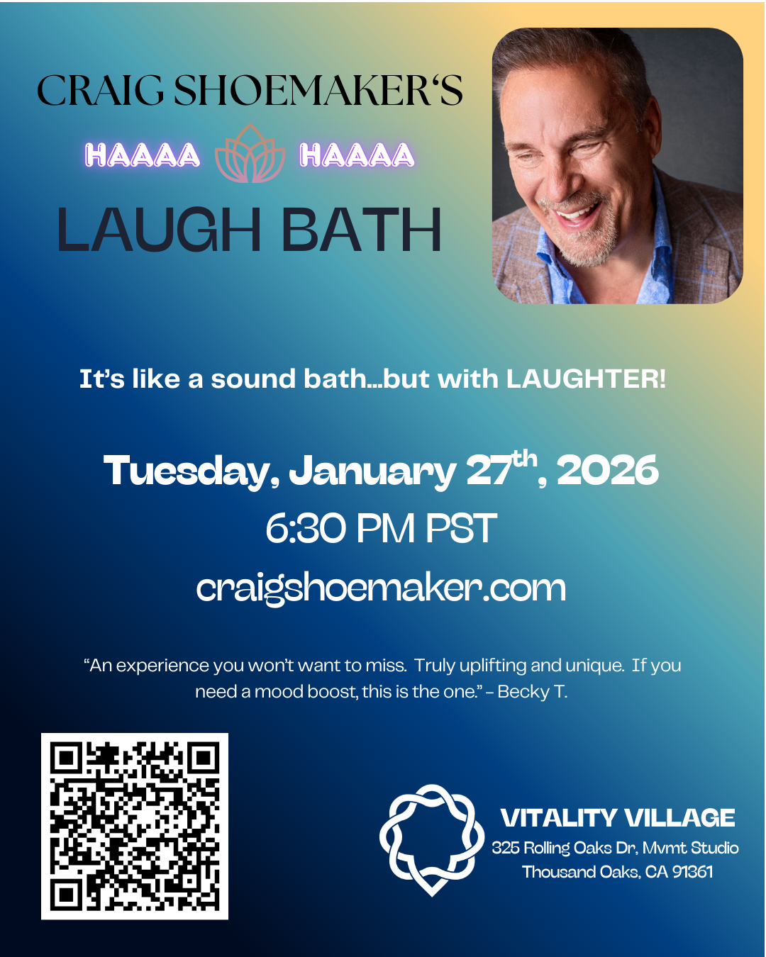 LAUGH BATH - THOUSAND OAKS, CA