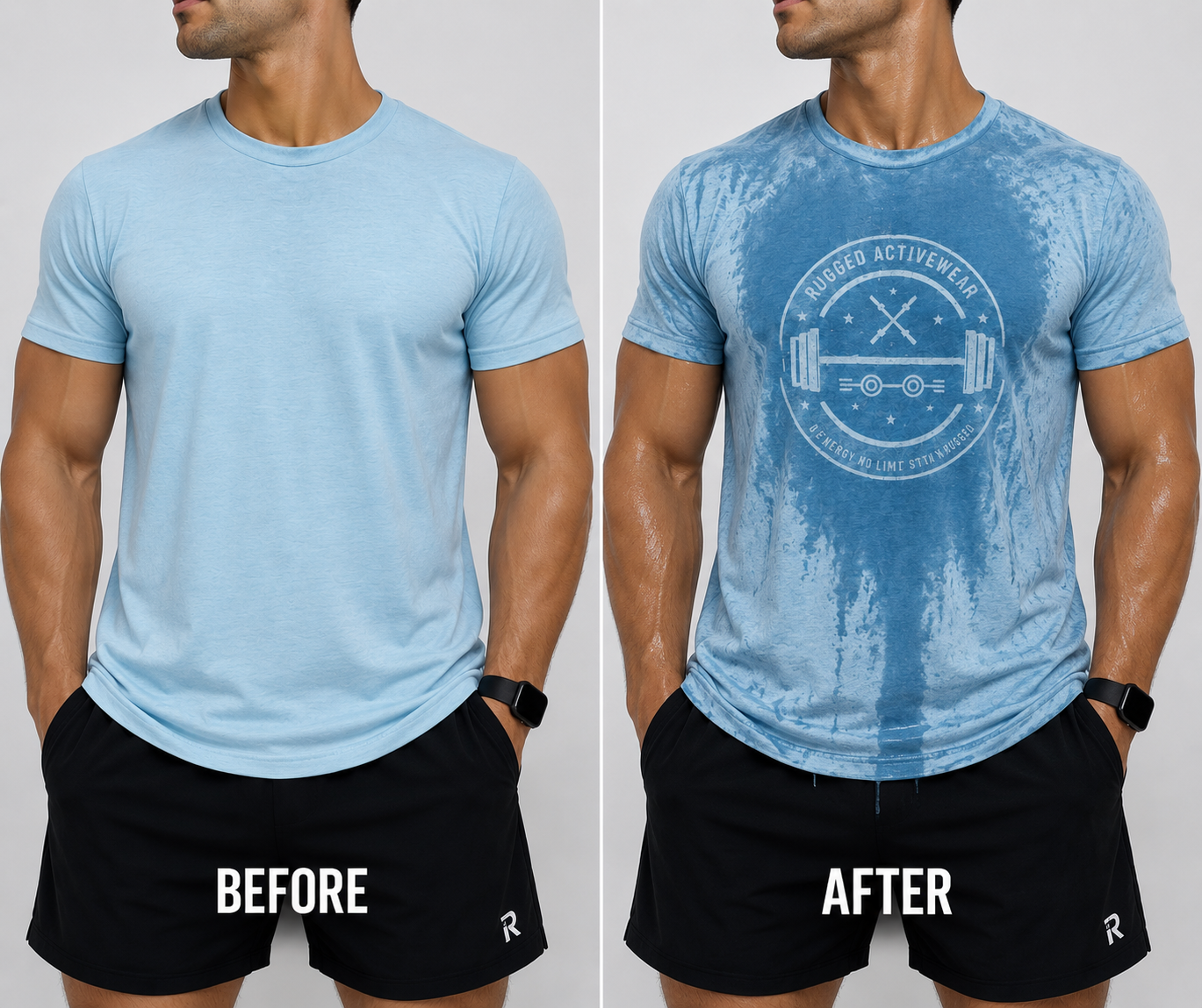 RUGGED  SWEAT REVEAL TEES