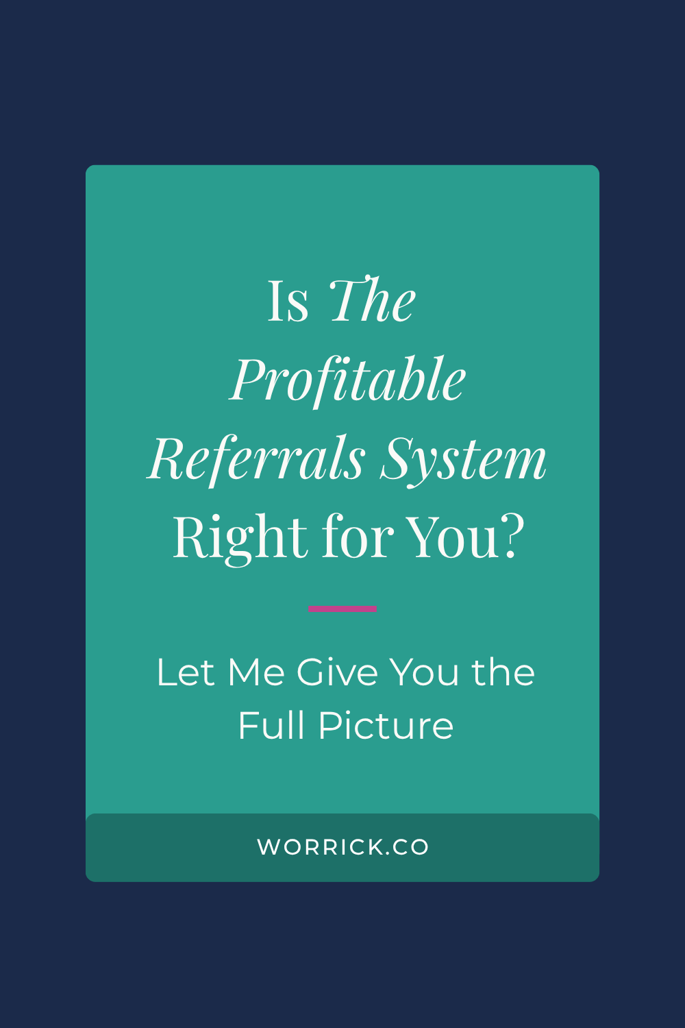 Is The Profitable Referrals System Right for You? Let Me Give You the Full Picture