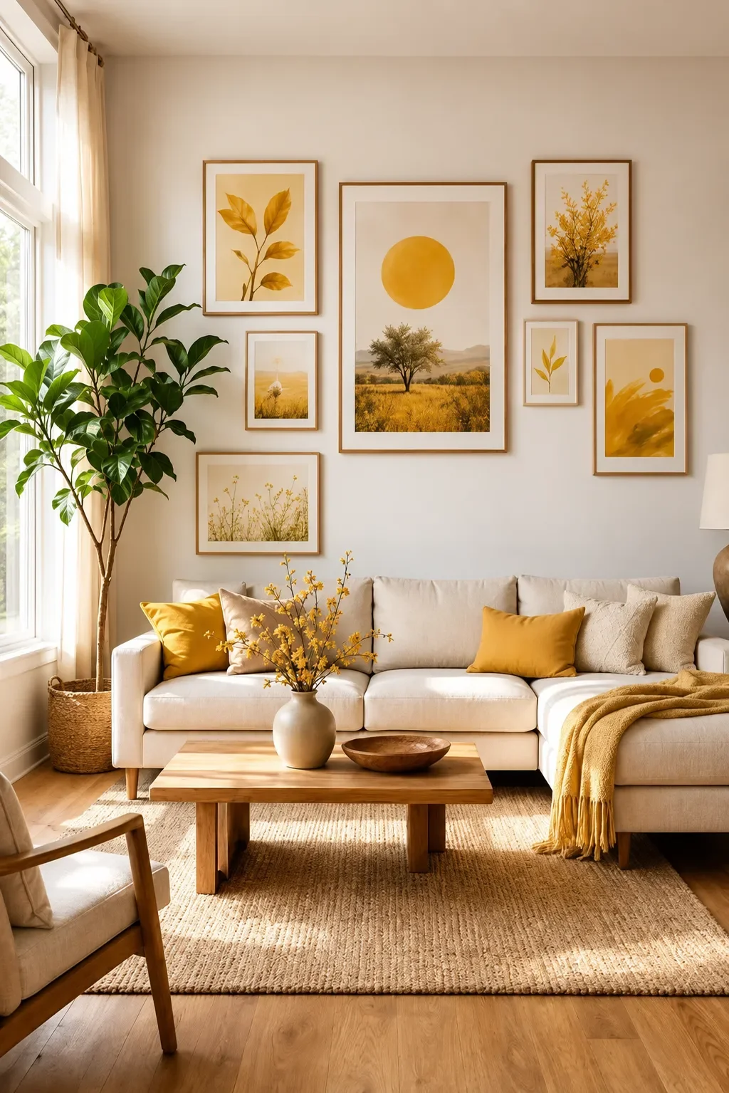 Freshly cleaned luxury living room in an Oakville home with modern décor and tidy furnishings.
