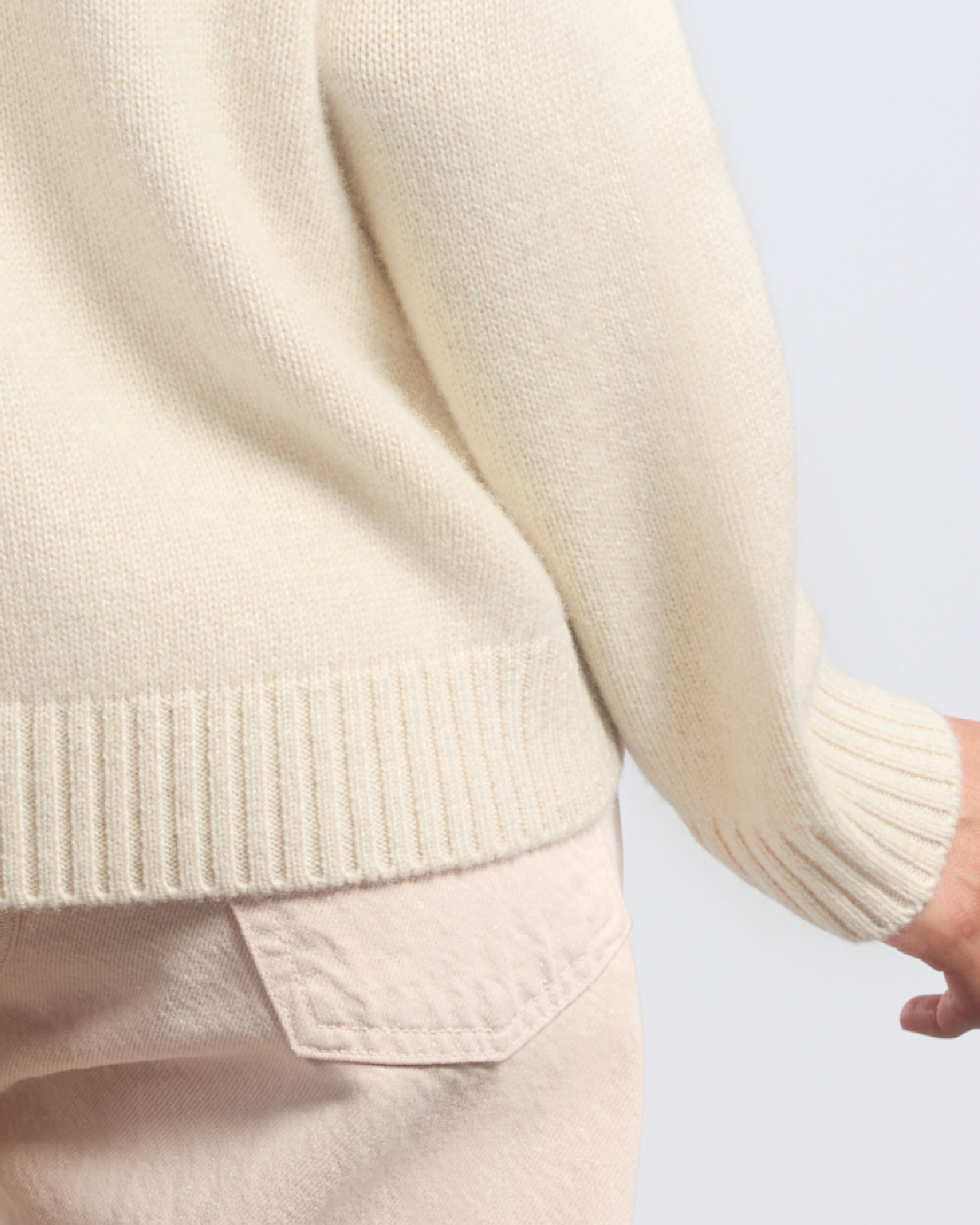 The Sable Sweater in Stone