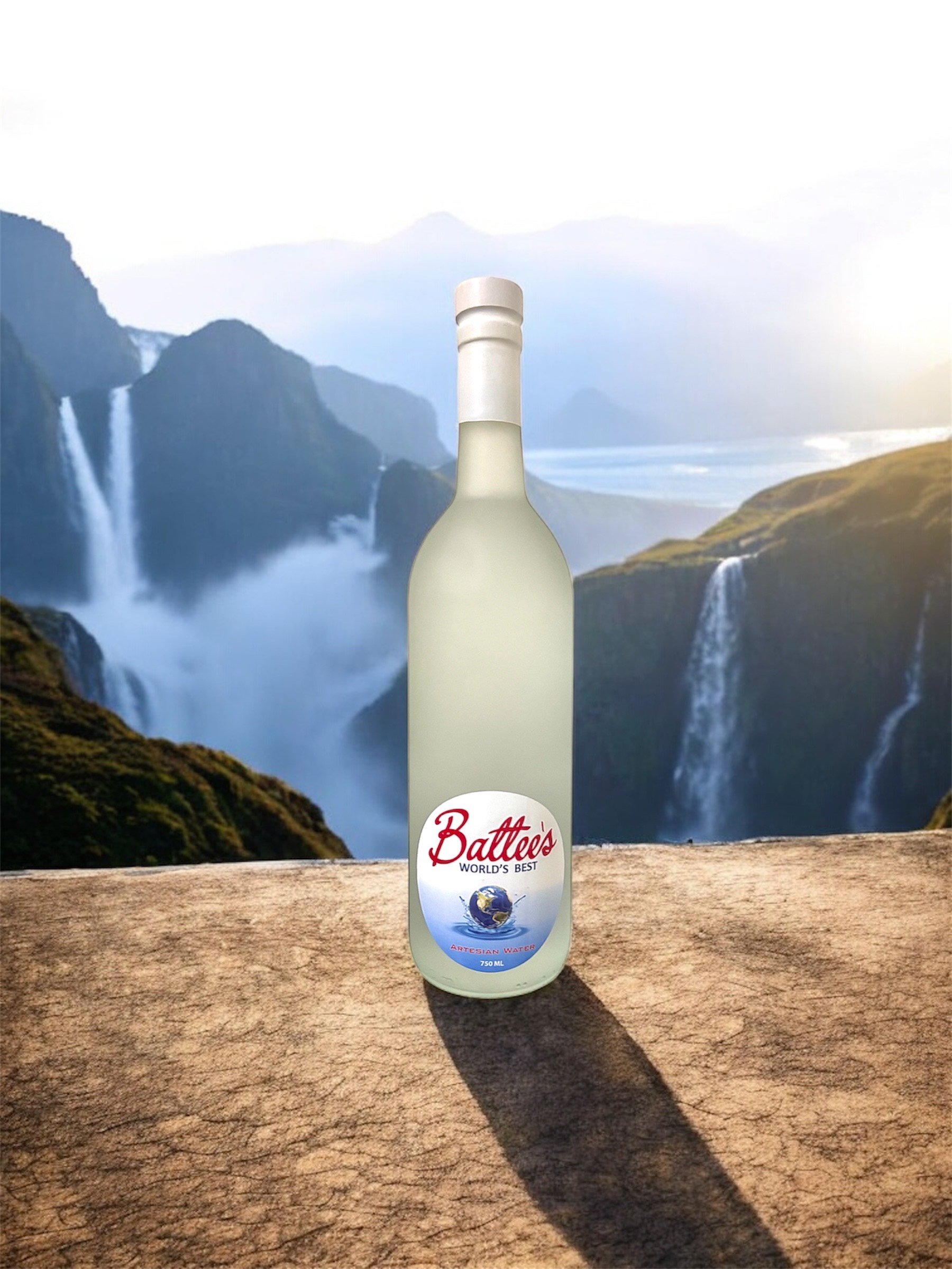 Frosted Glass Bottle (750 ml)