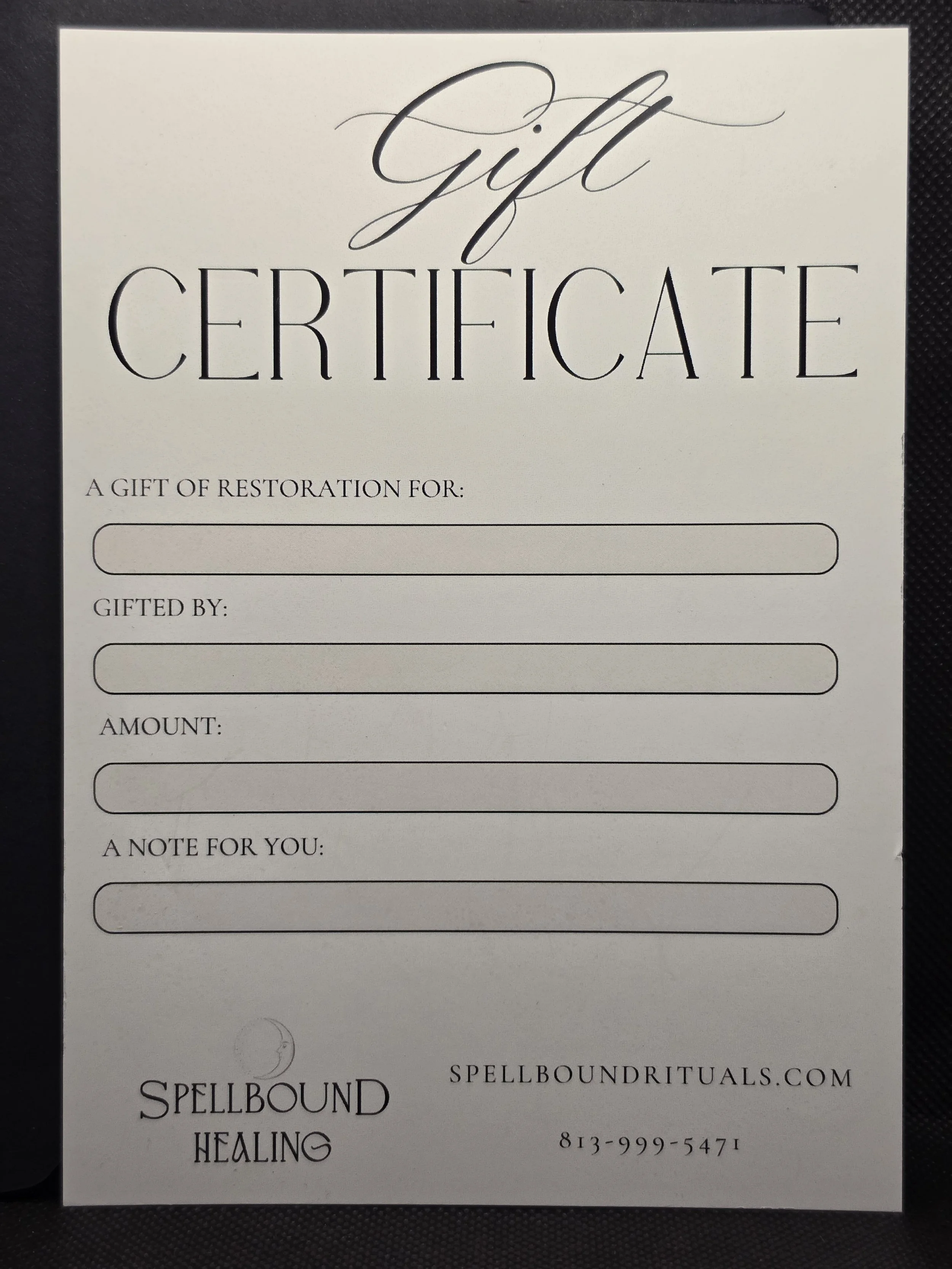 Gift Certificate