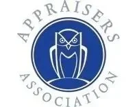 Logo of the Appraisers Association of America featuring an owl inside a circular badge.