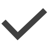 A large gray check mark.