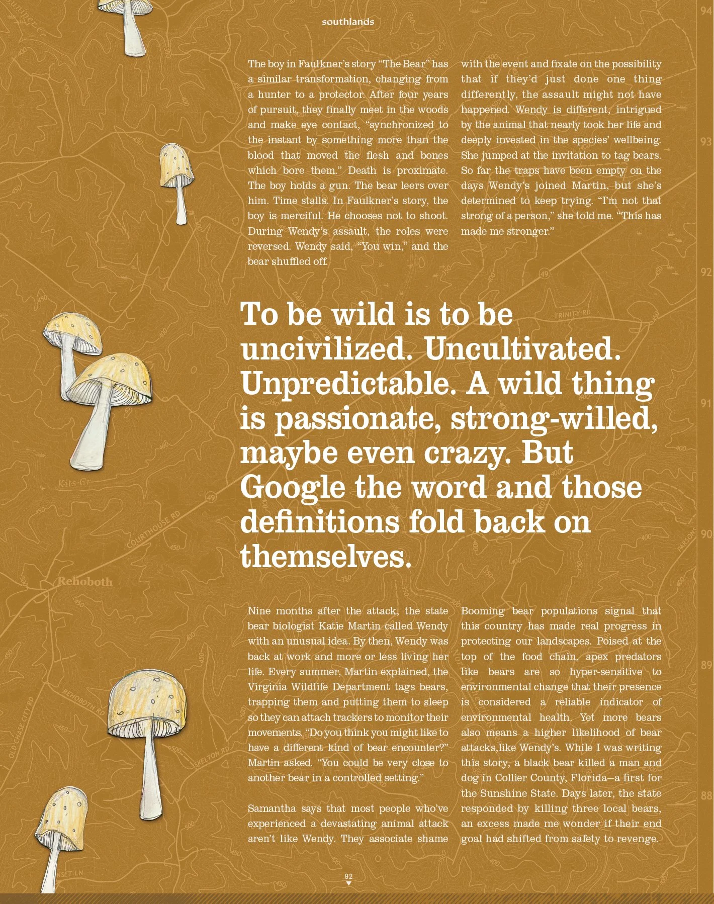 Southlands page design