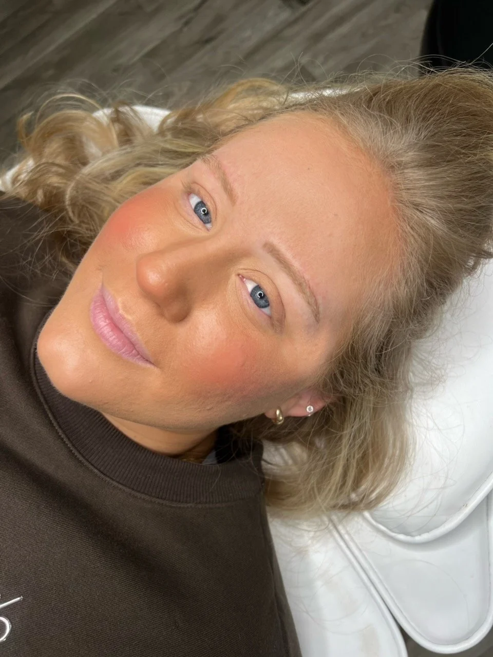 1 year nano brow permanent makeup procedure touchup done by Wink&Ink Studio in Tulsa, Oklahoma