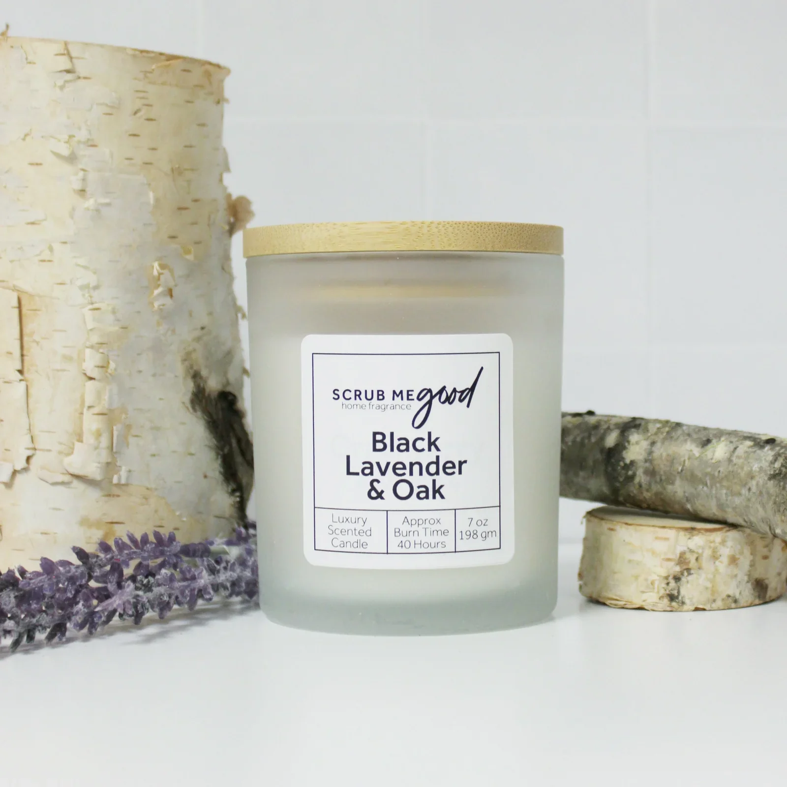Black Lavender & Oak Candle