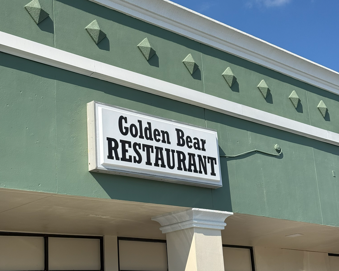 Where to find us at Golden Bear Restaurant in Largo, Florida