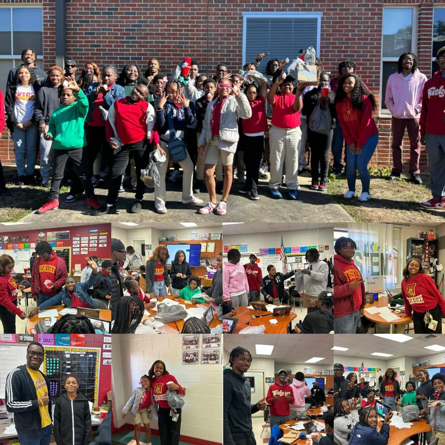 NSBE conducted an egg drop experiment with a TPS 5th grade classroom that was learning about force and motion. So much fun and so much learned!🥚
.
.
.
.
.
#nsbe #nationalsocietyofblackengineers #tunsbe #tuskegeeuniversity #tuskegeepublicschool