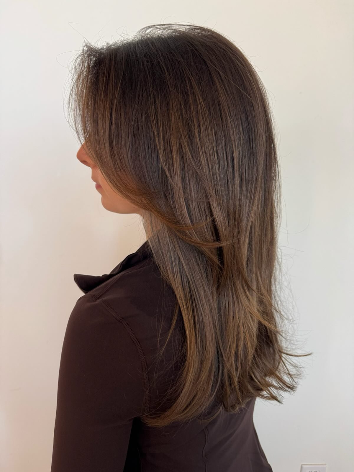 Hand painted brunette balayage on my girl @amandamarmurek 🤌🤎
.
.
.
.
.
@mirrormirroratx @schwarzkopfpro @oribeobsessedintx @oribe #oribe #brunette #brunettebalayage #fallhair #blondme #morevibrance @behindthechair_com @modernsalon @hairbrained_offi