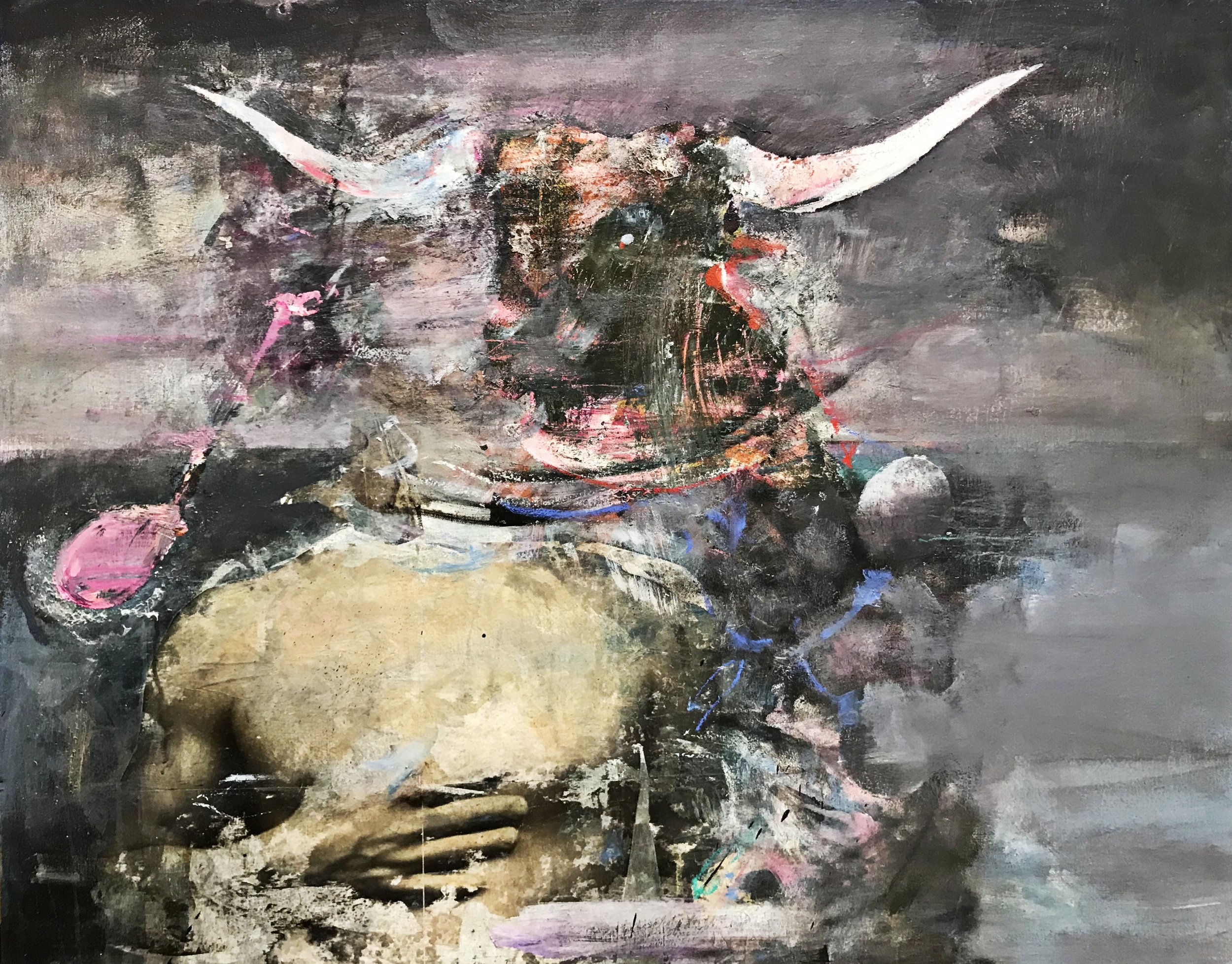 Minos, oil on canvas, 52x72"