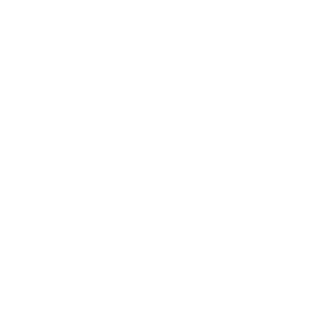 White outline of a house with a door on an orange background.