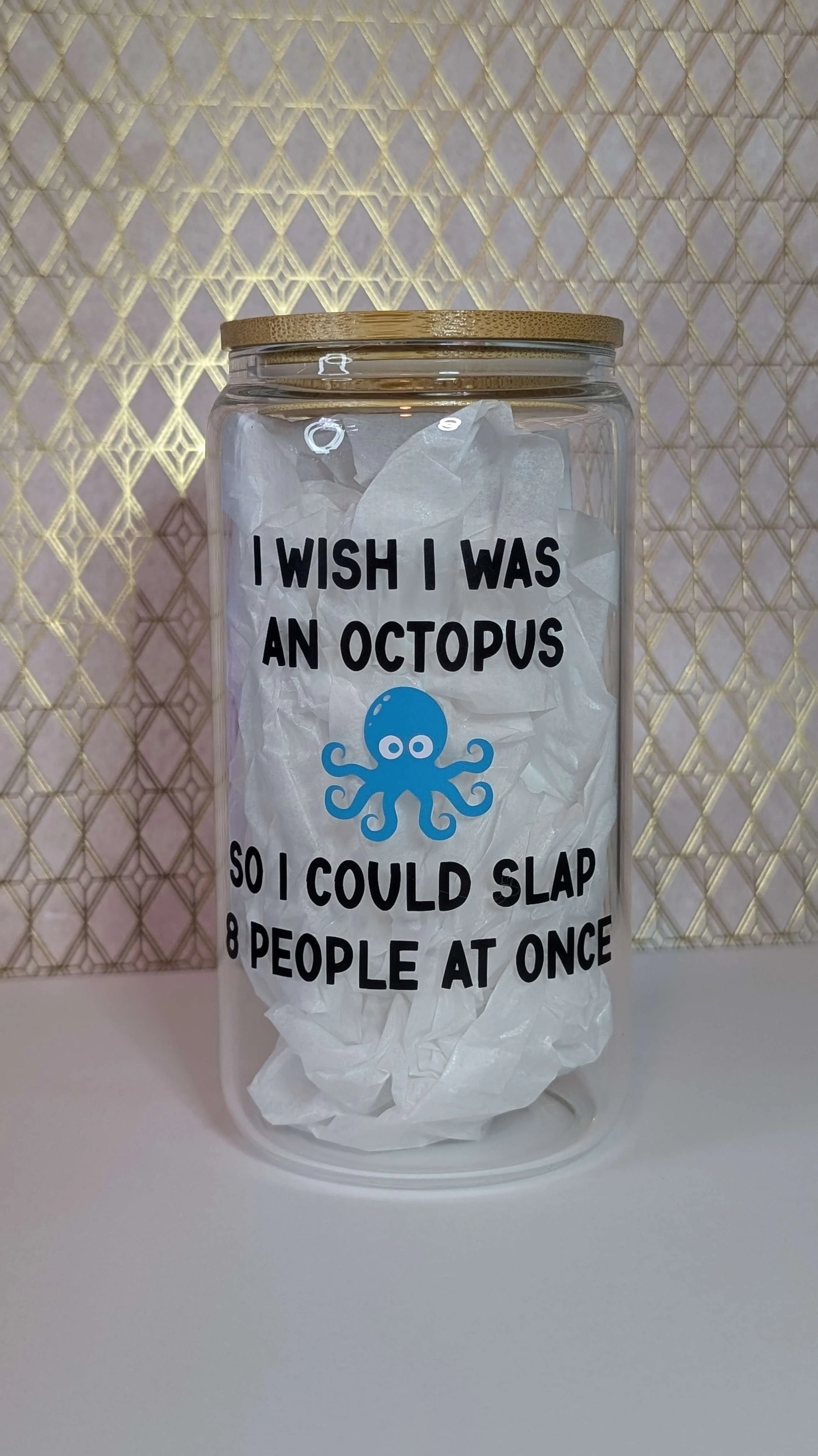 I Wish I Was an Octopus  - Drinking Glass