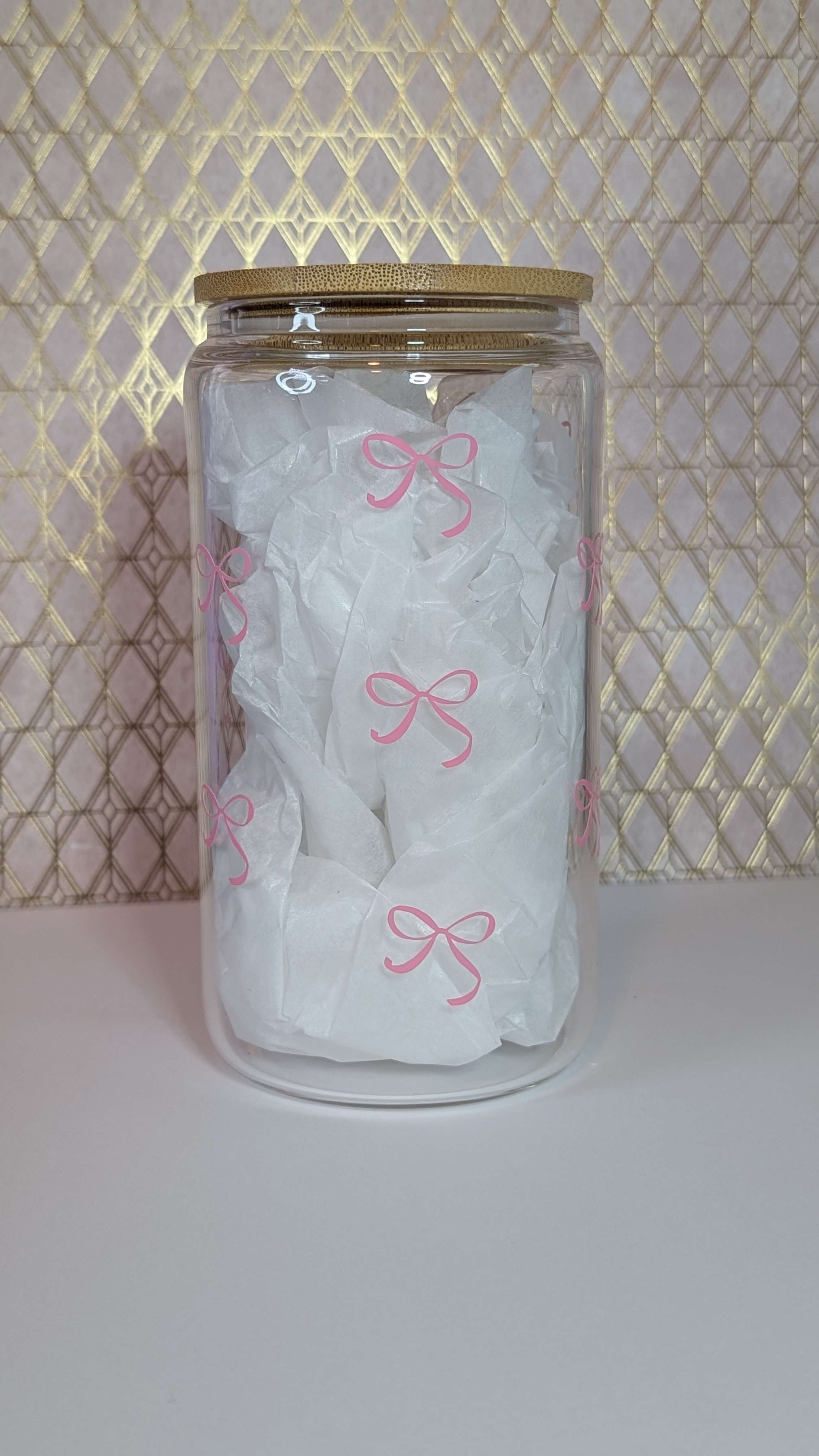 Simple Bow  - Drinking Glass