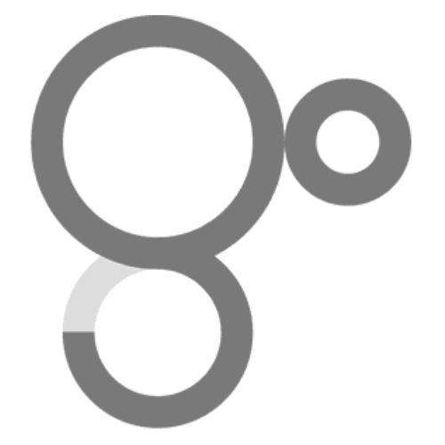 Three gray overlapping circles on a black background.