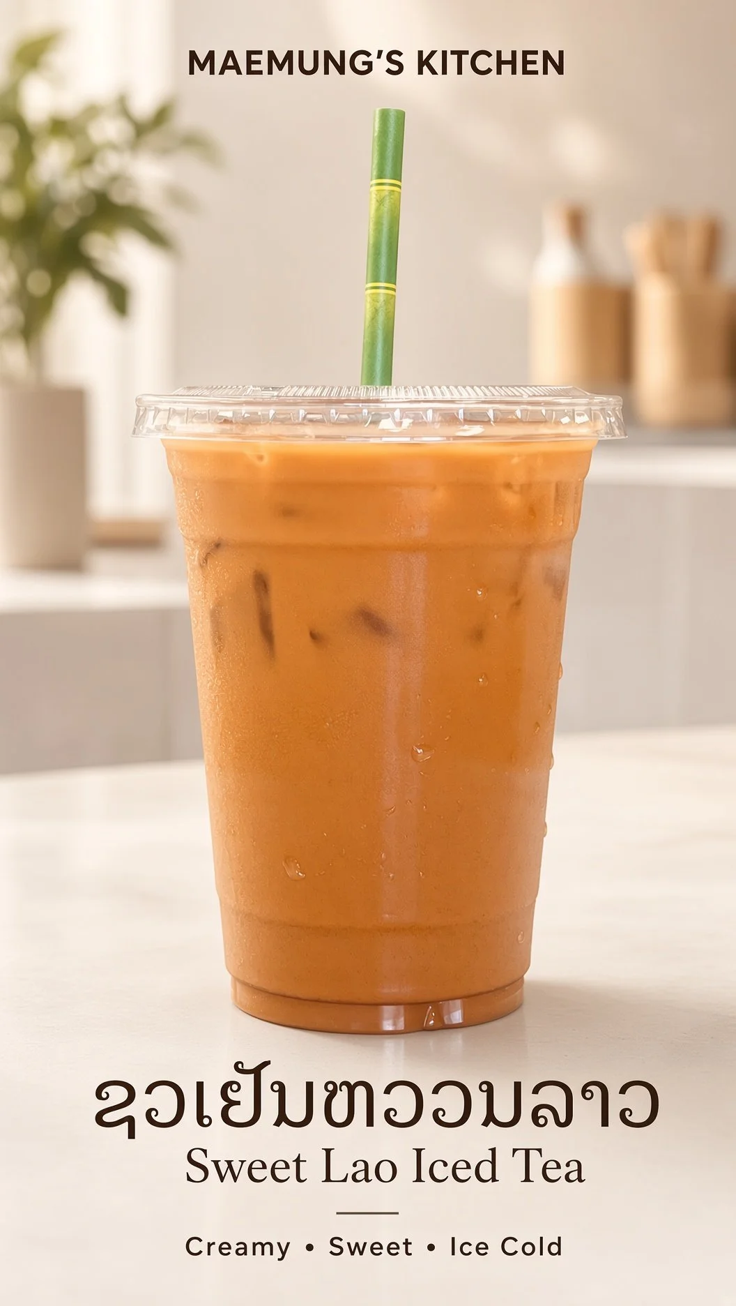 Sweet Lao Ice Tea - ຊາເຢັນຫວານລາວ