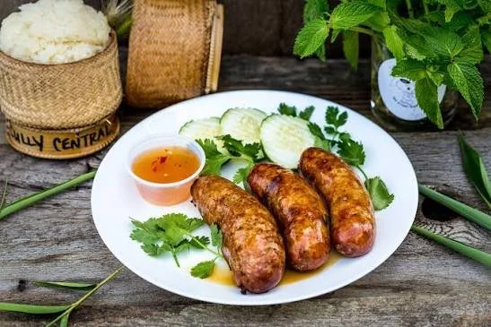 Lao Sausage (sai oua, or sai gork)