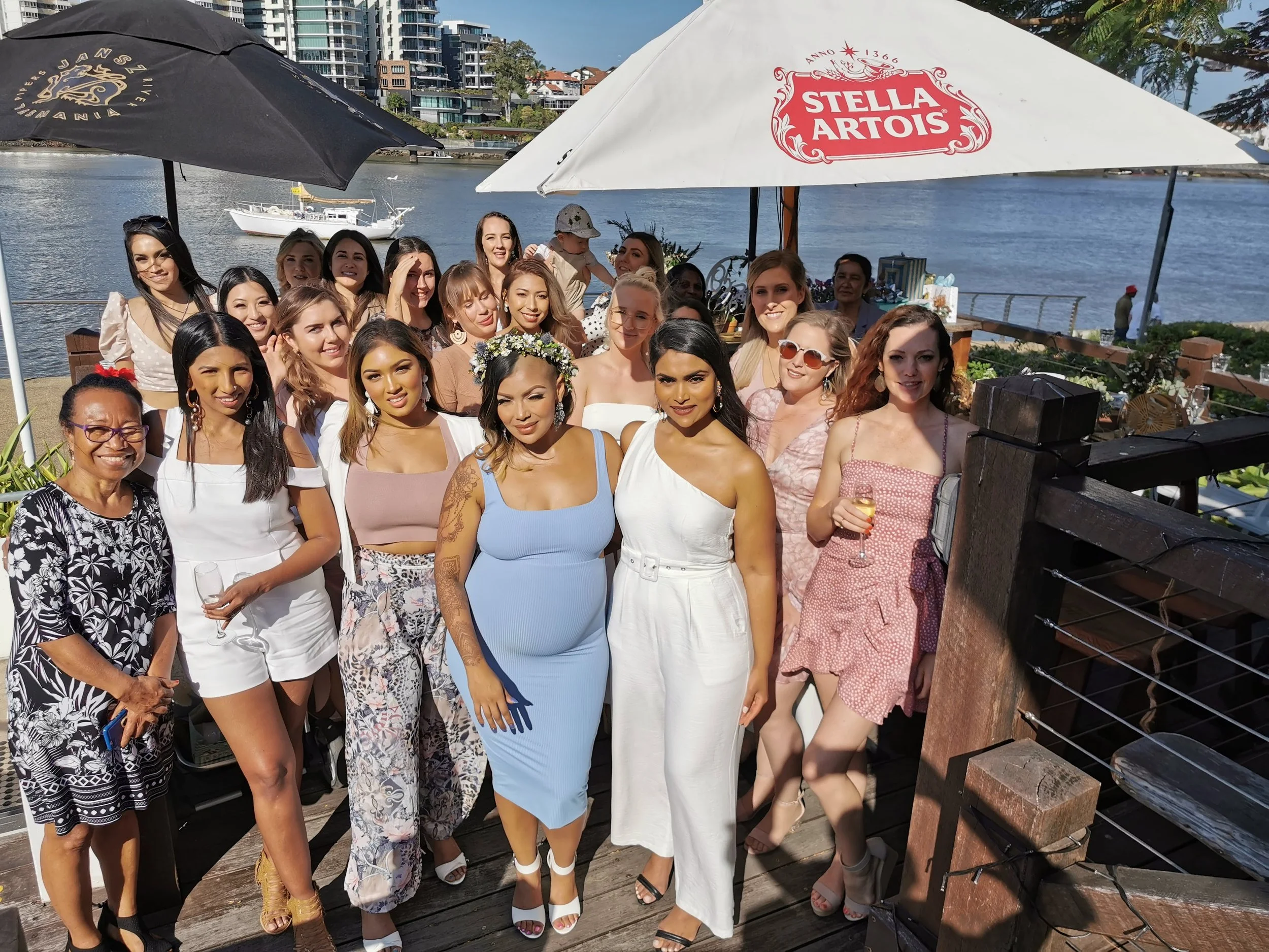 photo of a group of women celebrating a baby shower at medley