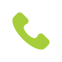 Green telephone handset icon