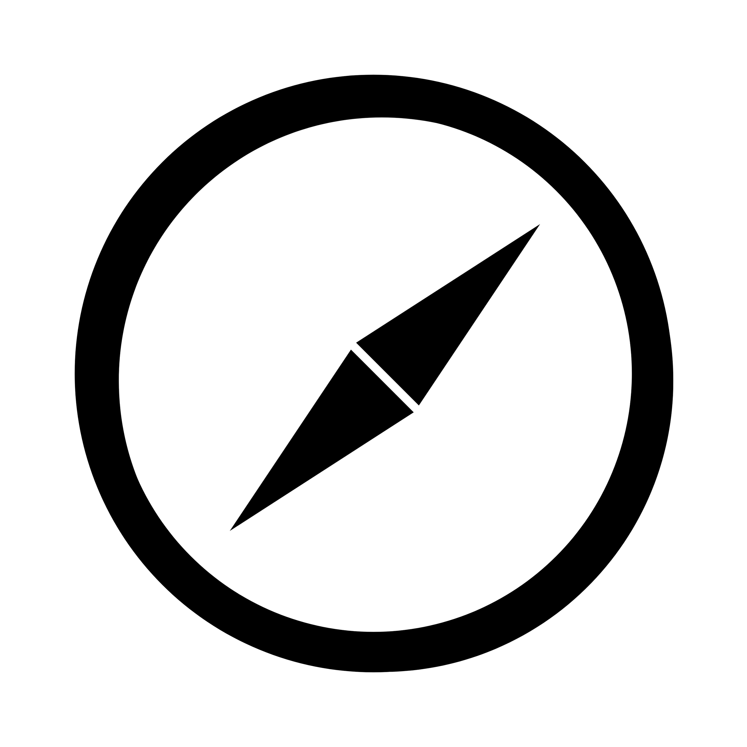 Compass arrow icon representing wind direction or shot orientation