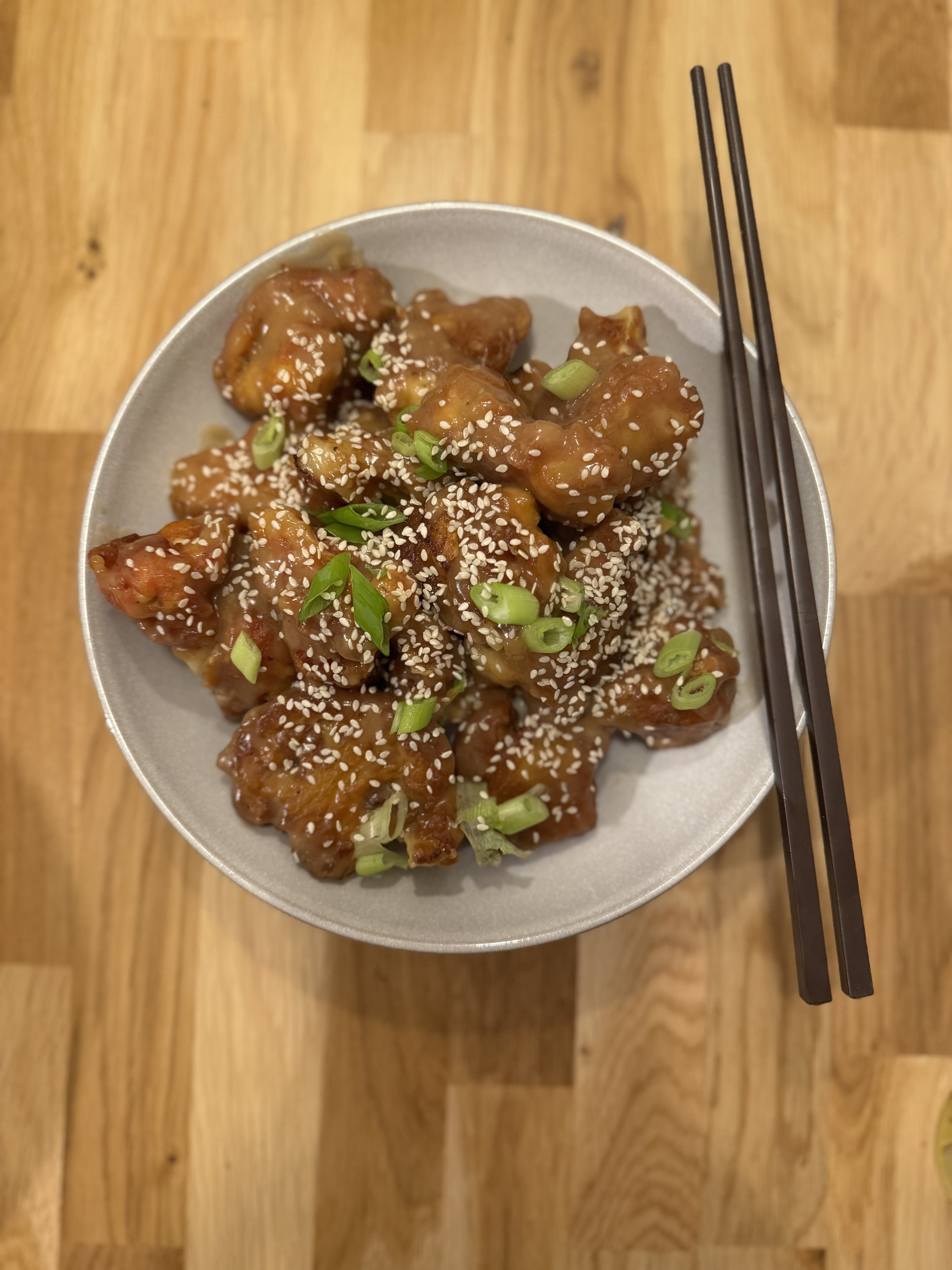 Sticky Ginger Cauliflower bites