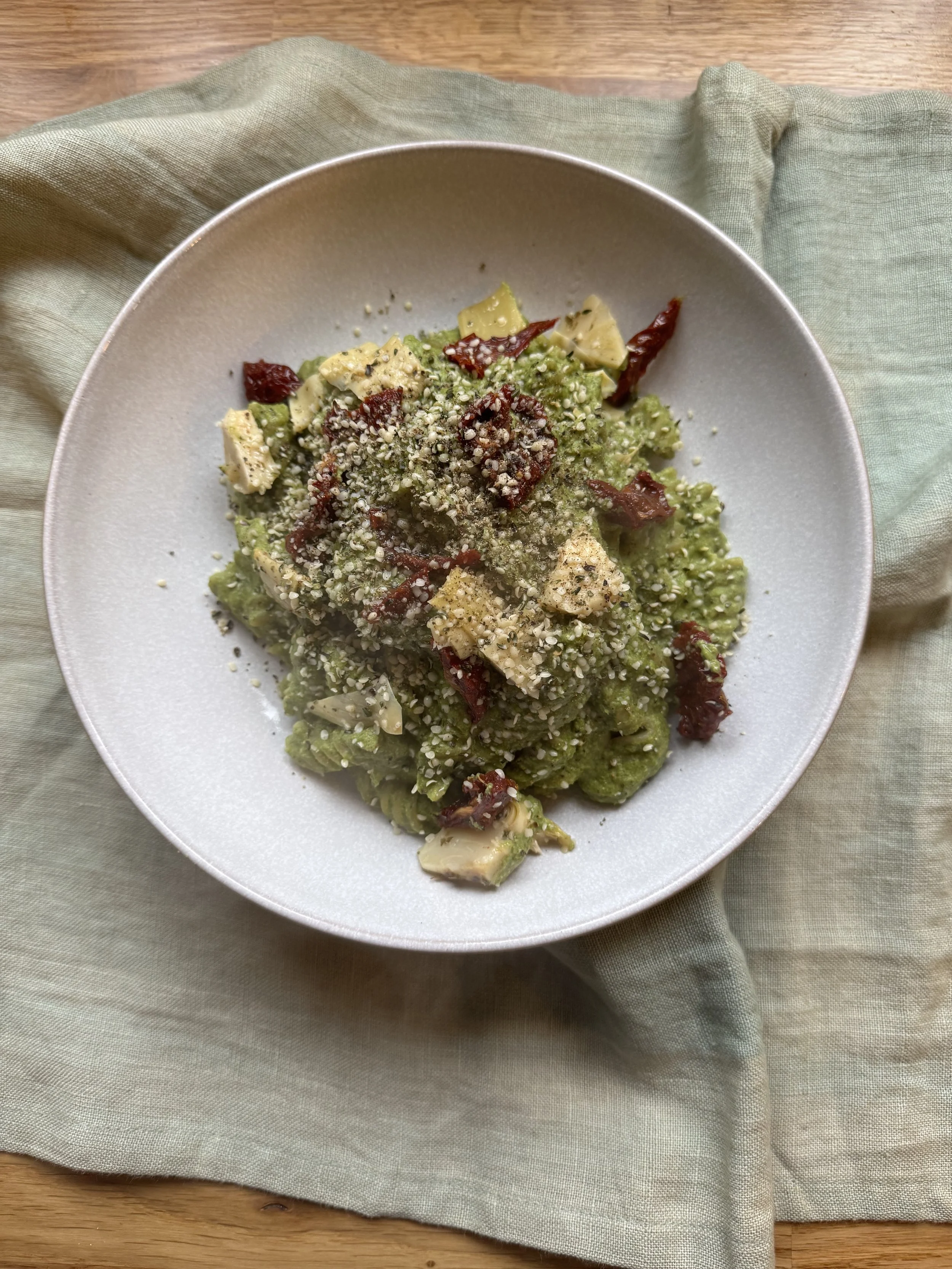 Creamy Green Protein Pasta