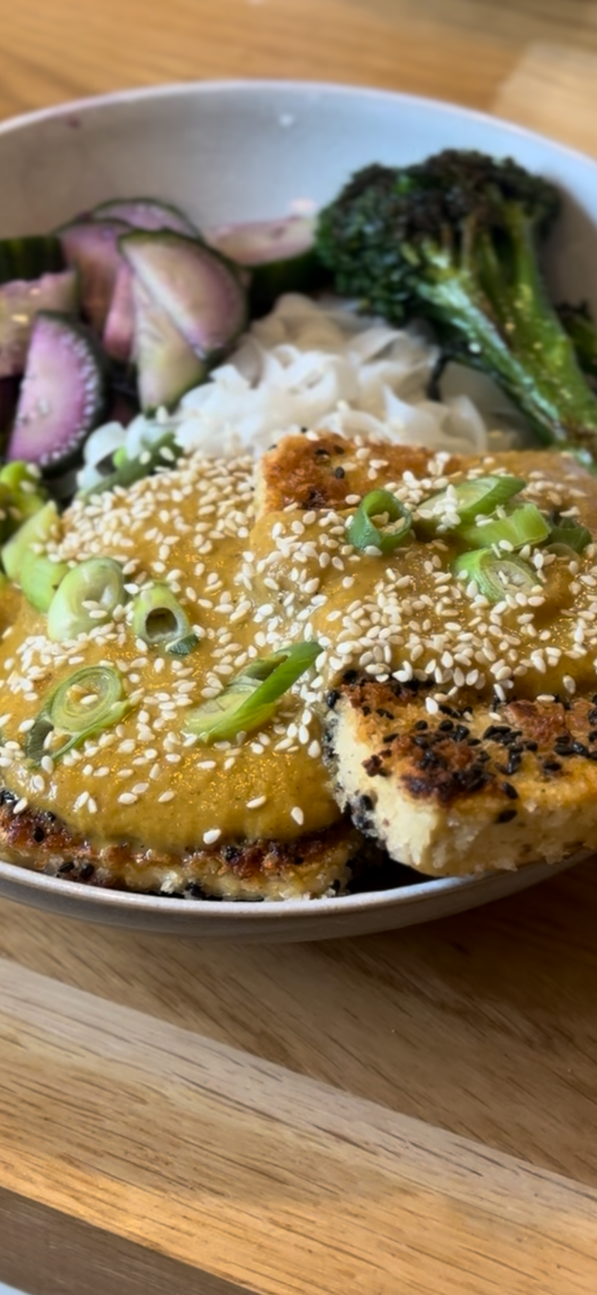 Toasted Black Sesame Tofu Katsu