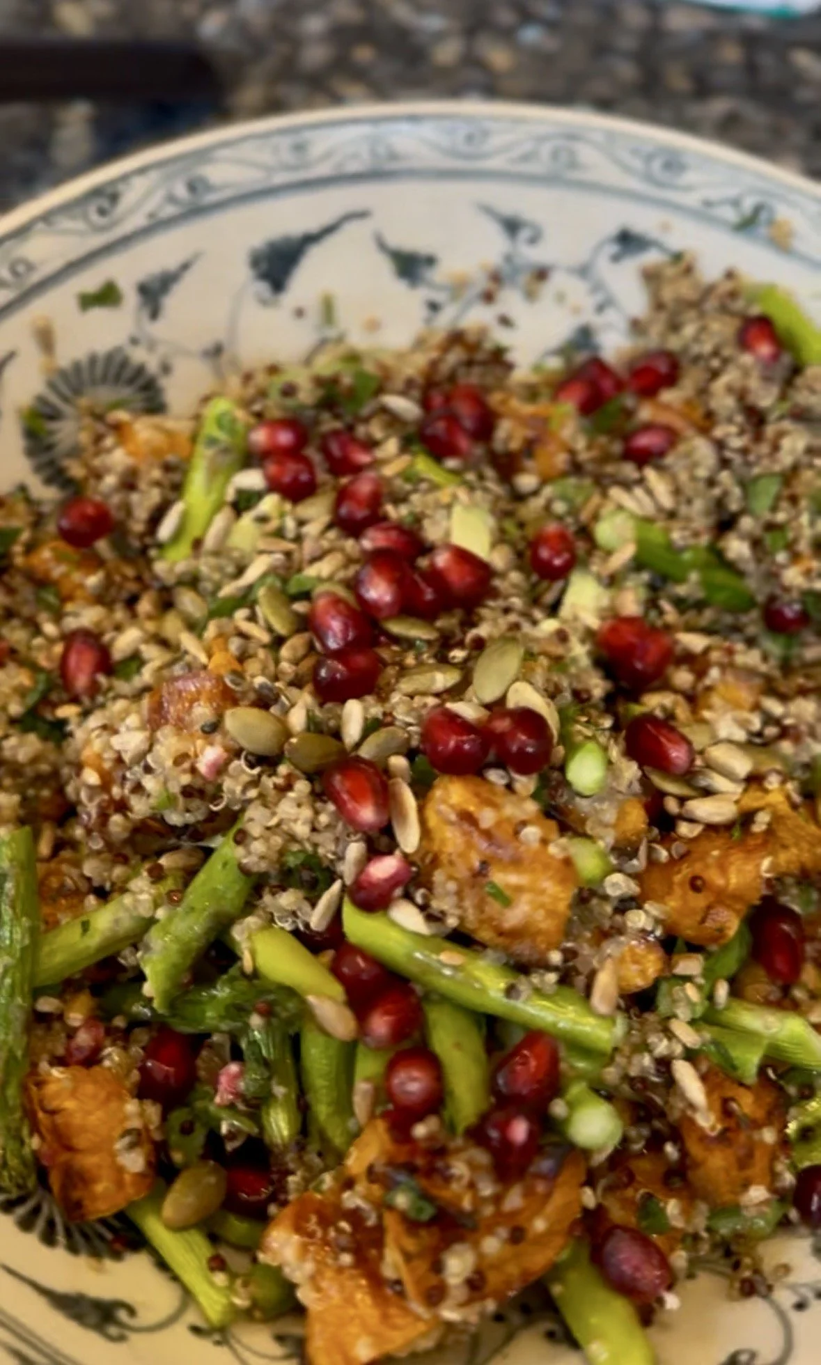 Sweet Potato, Quinoa &amp; Asparagus Salad (serves 4)