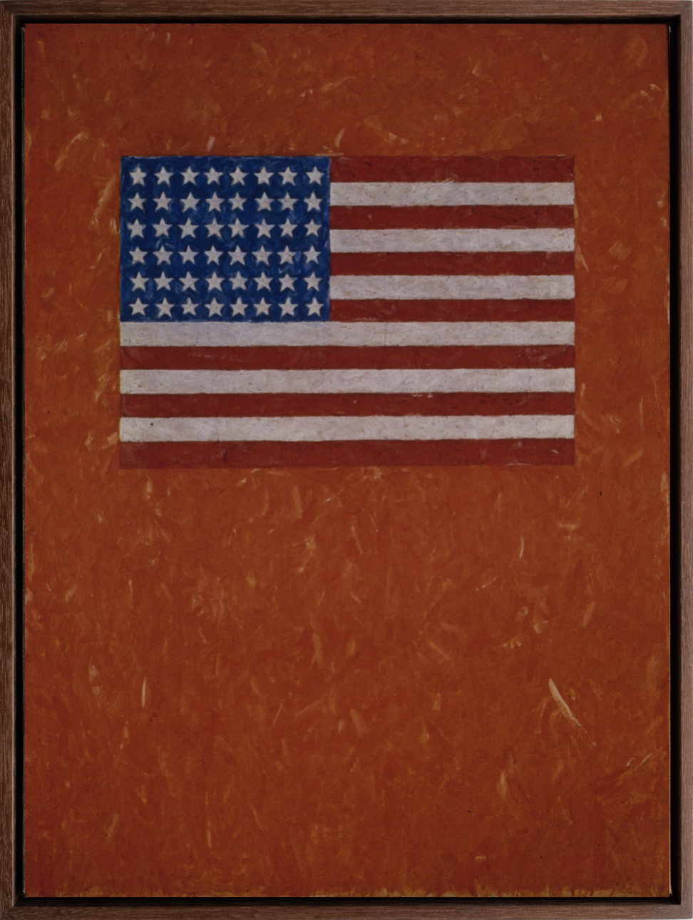 Flag on Orange Field