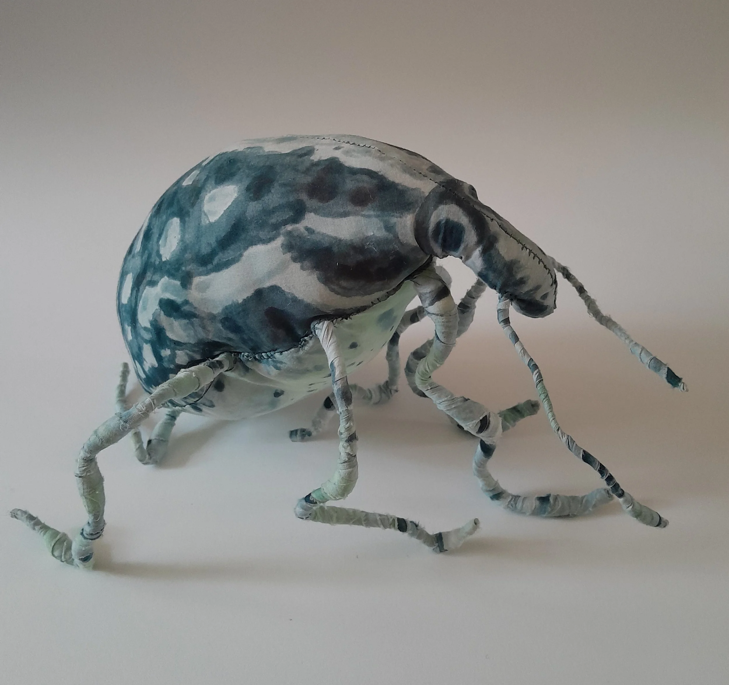 Dimity Gregson, Weevil, 2025, hand-painted fabric and wire