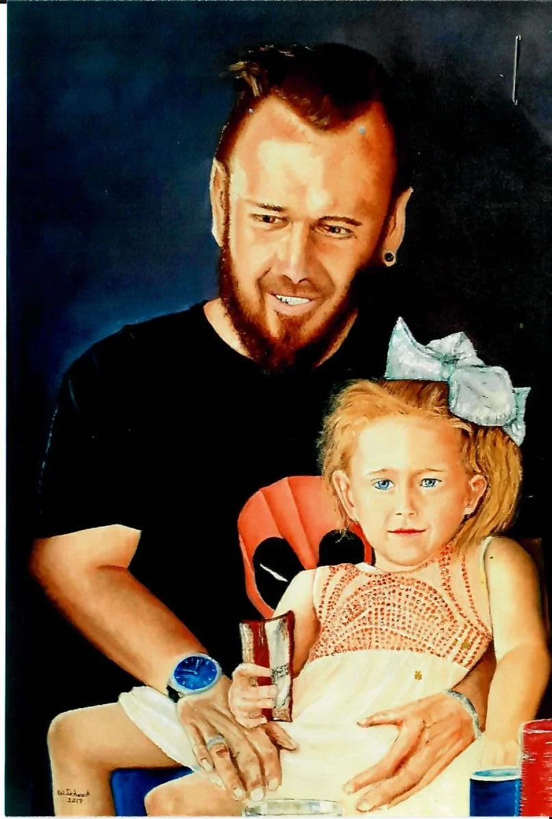 On my Dads Lap by Willem ScLook
