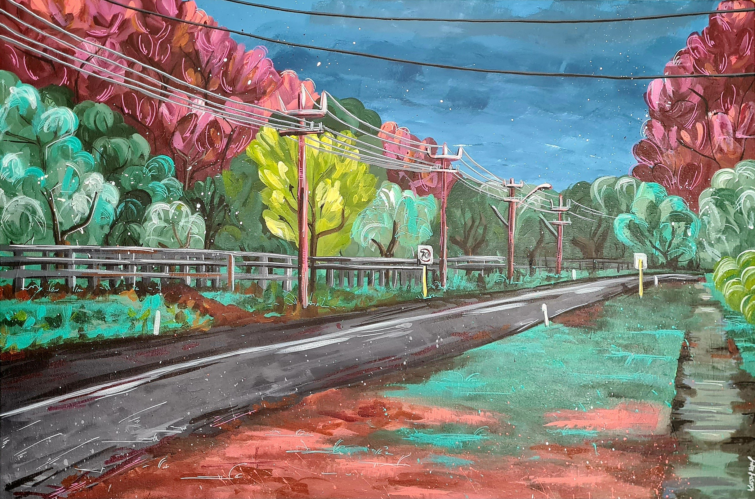 Kirsty Hay, Miss you, Millhouse, 2025, acrylic.